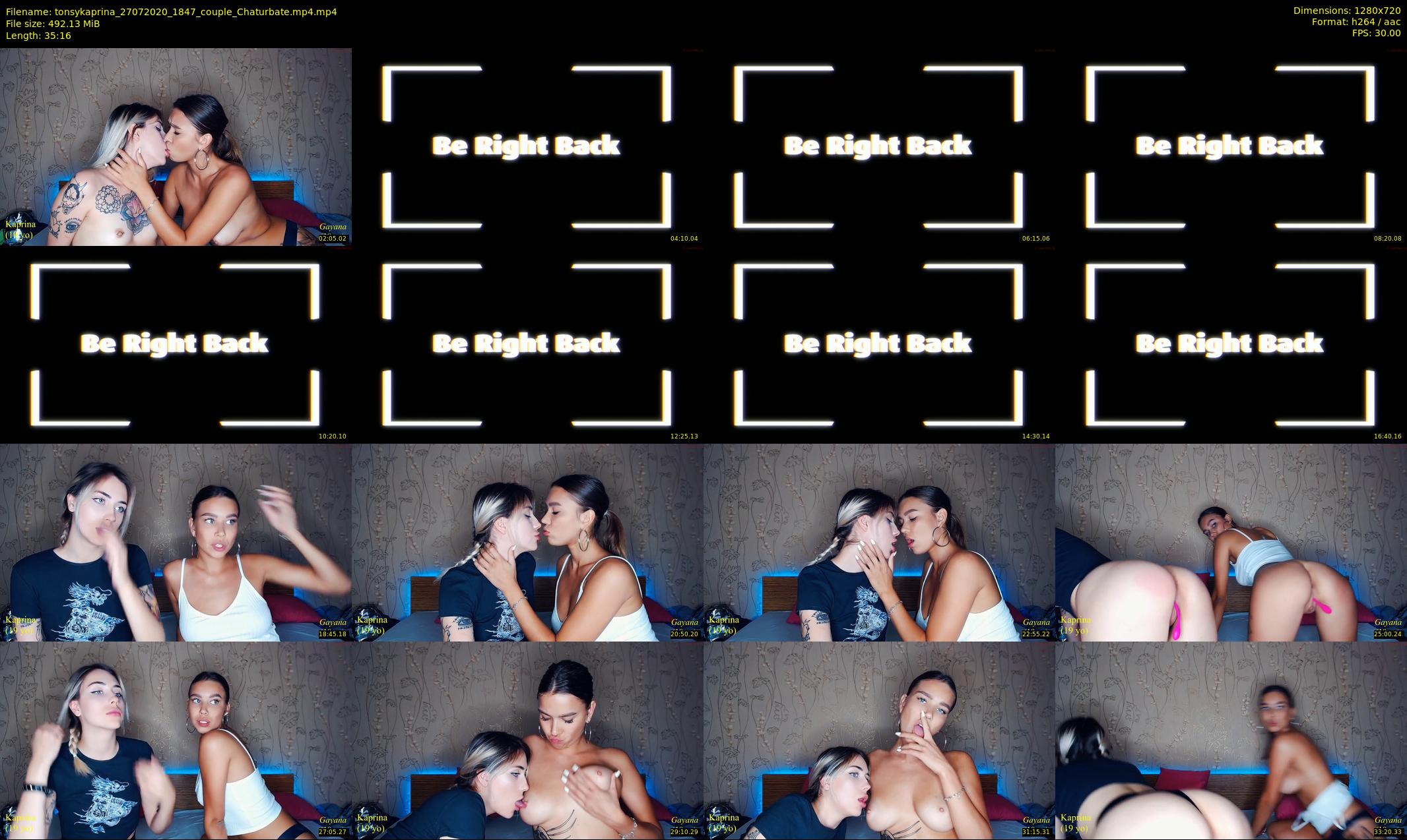 tonsykaprina — 36 minute Chaturbate couple cam show recording, 720p, Jul 27, 2020