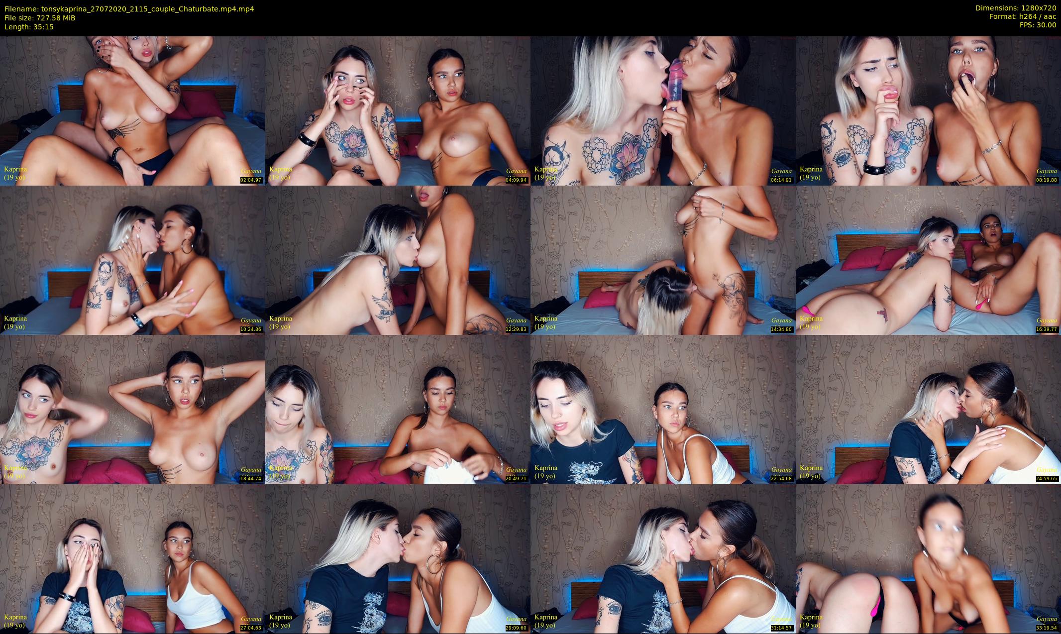 tonsykaprina — 36 minute Chaturbate couple cam show recording, 720p, Jul 27, 2020