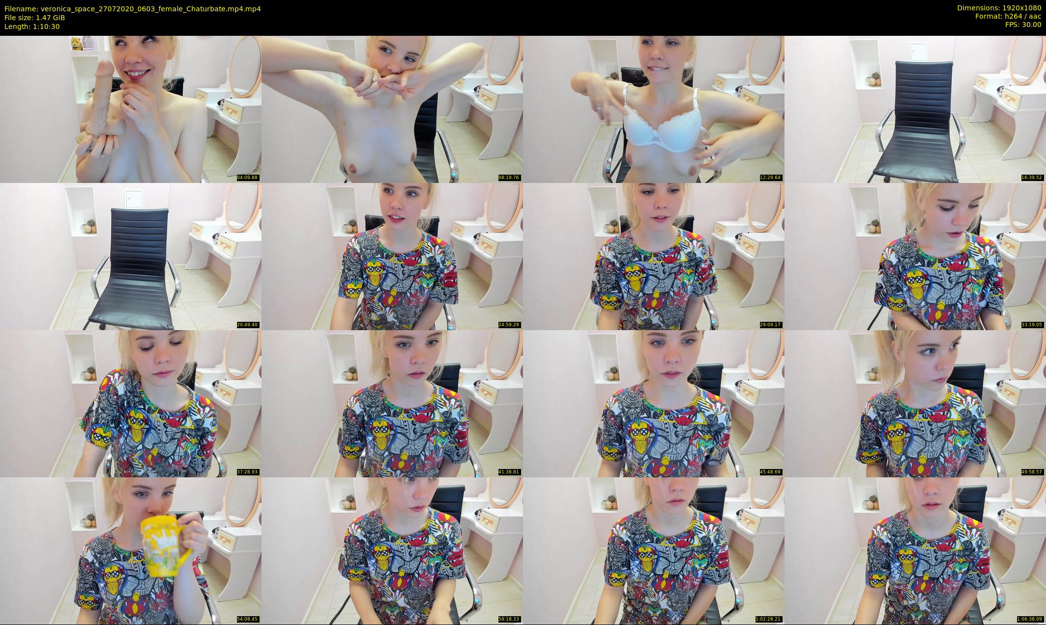 veronica_space — 71 minute Chaturbate female cam show recording, 1080p, Jul 27, 2020