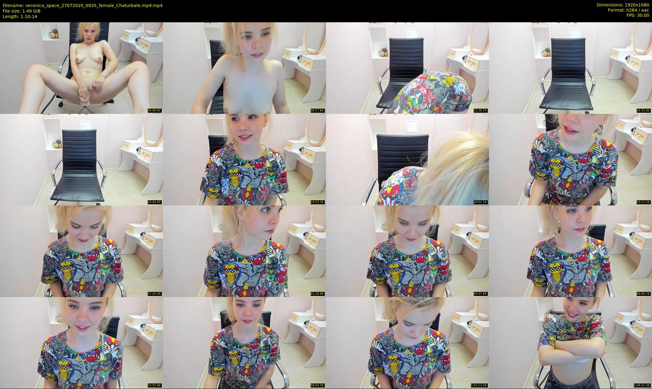 veronica_space — 71 minute Chaturbate female cam show recording, 1080p, Jul 27, 2020