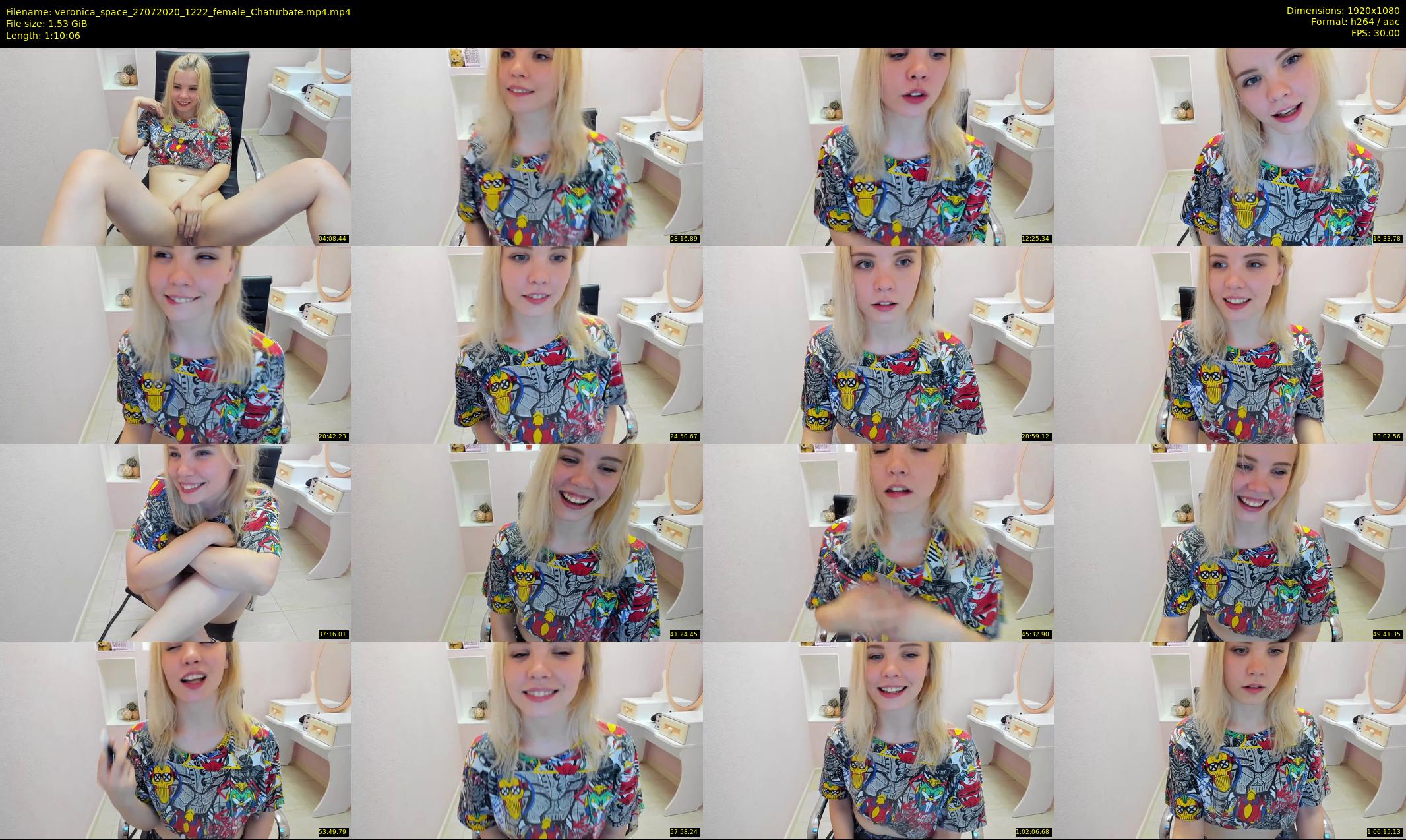 veronica_space — 71 minute Chaturbate female cam show recording, 1080p, Jul 27, 2020