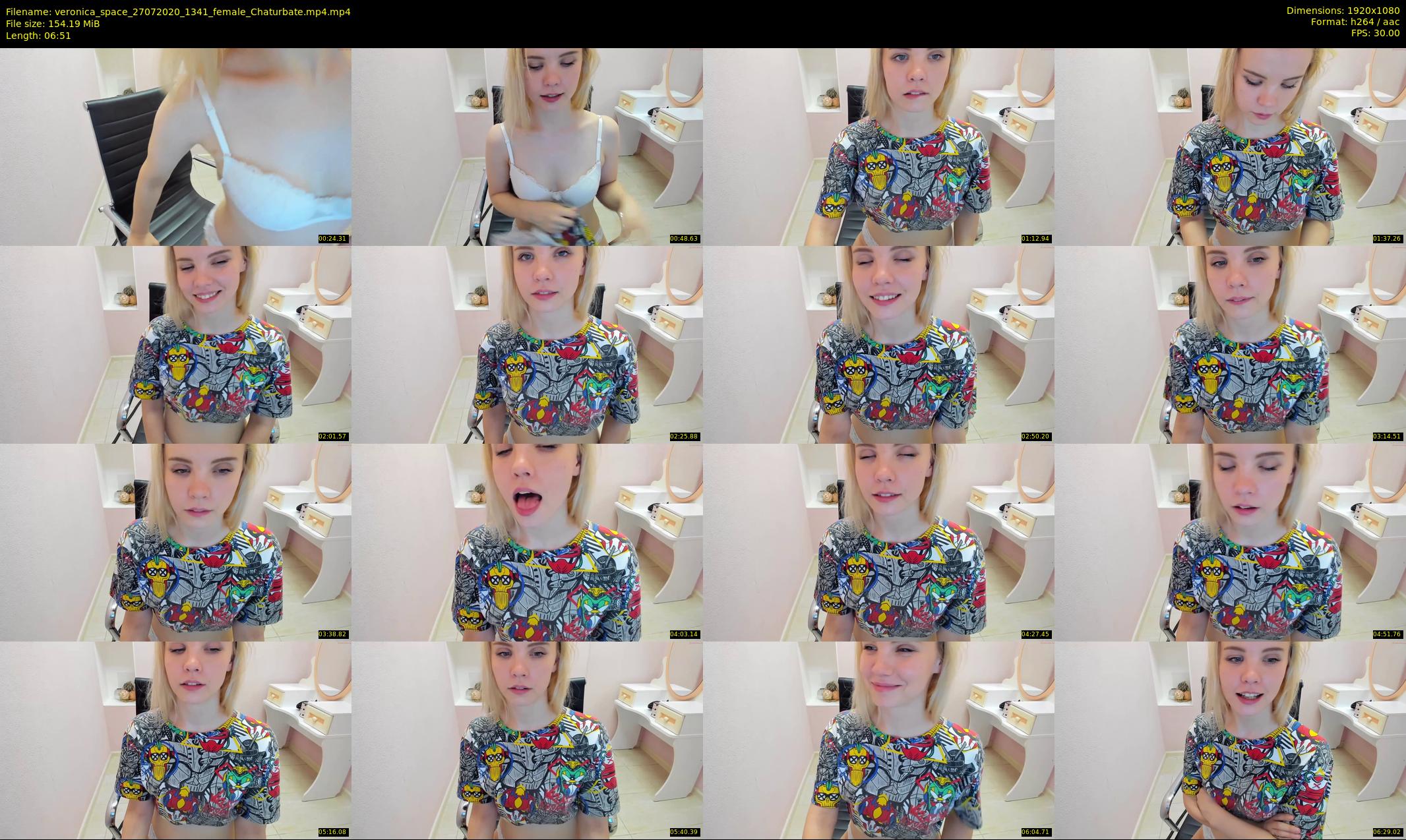 veronica_space — 7 minute Chaturbate female cam show recording, 1080p, Jul 27, 2020