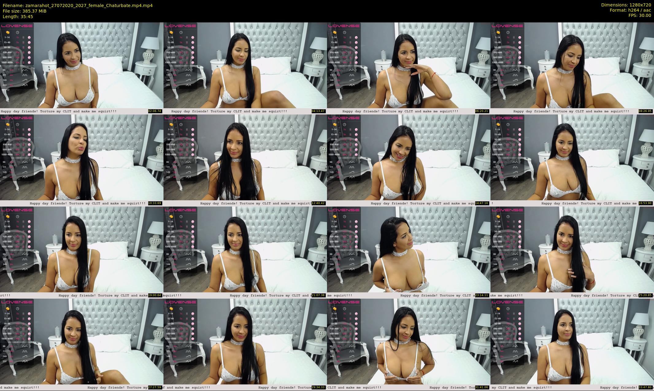 zamarahot — 36 minute Chaturbate female cam show recording, 720p, Jul 27, 2020