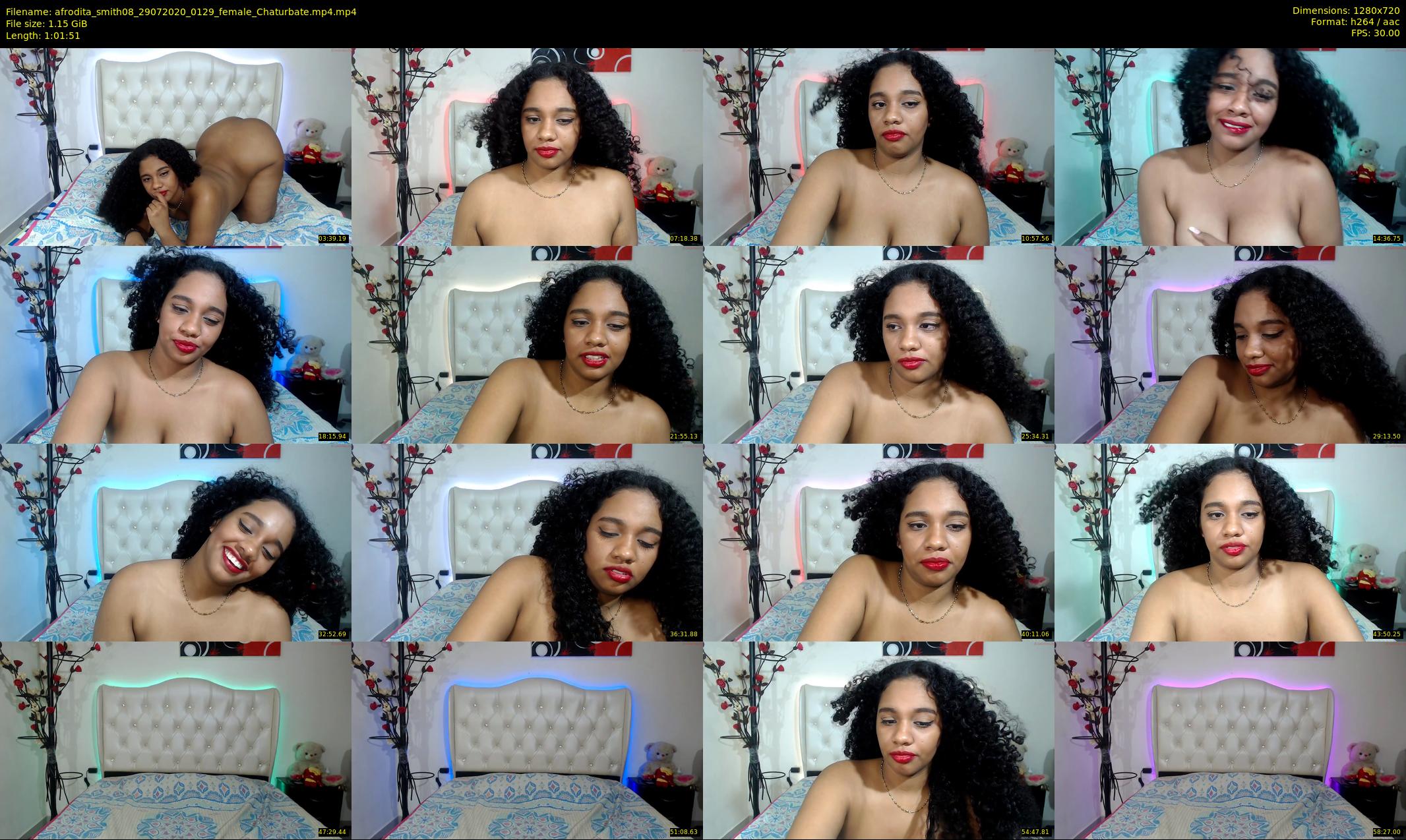 afrodita_smith08 — 62 minute Chaturbate female cam show recording, 720p, Jul 29, 2020