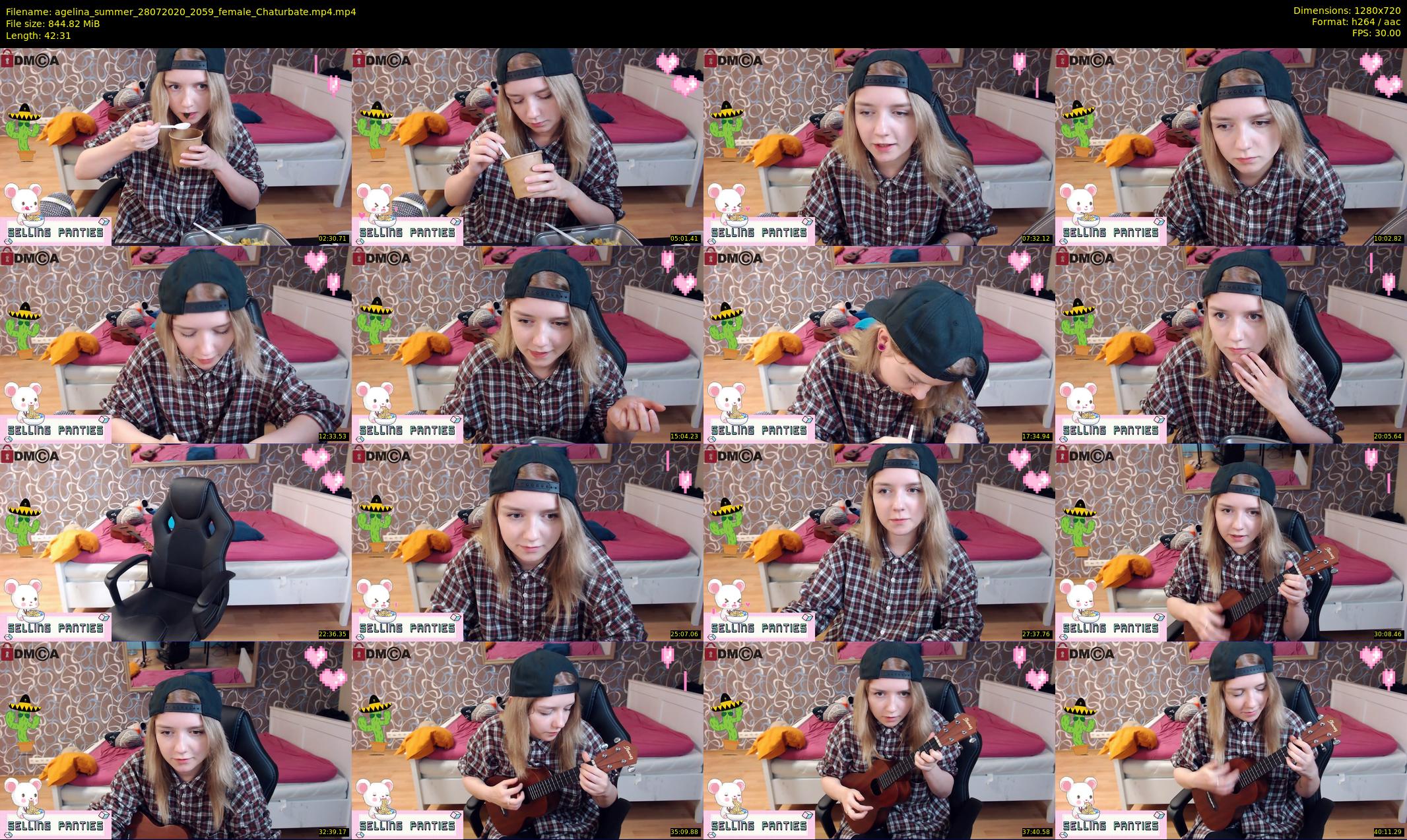 agelina_summer — 43 minute Chaturbate female cam show recording, 720p, Jul 28, 2020