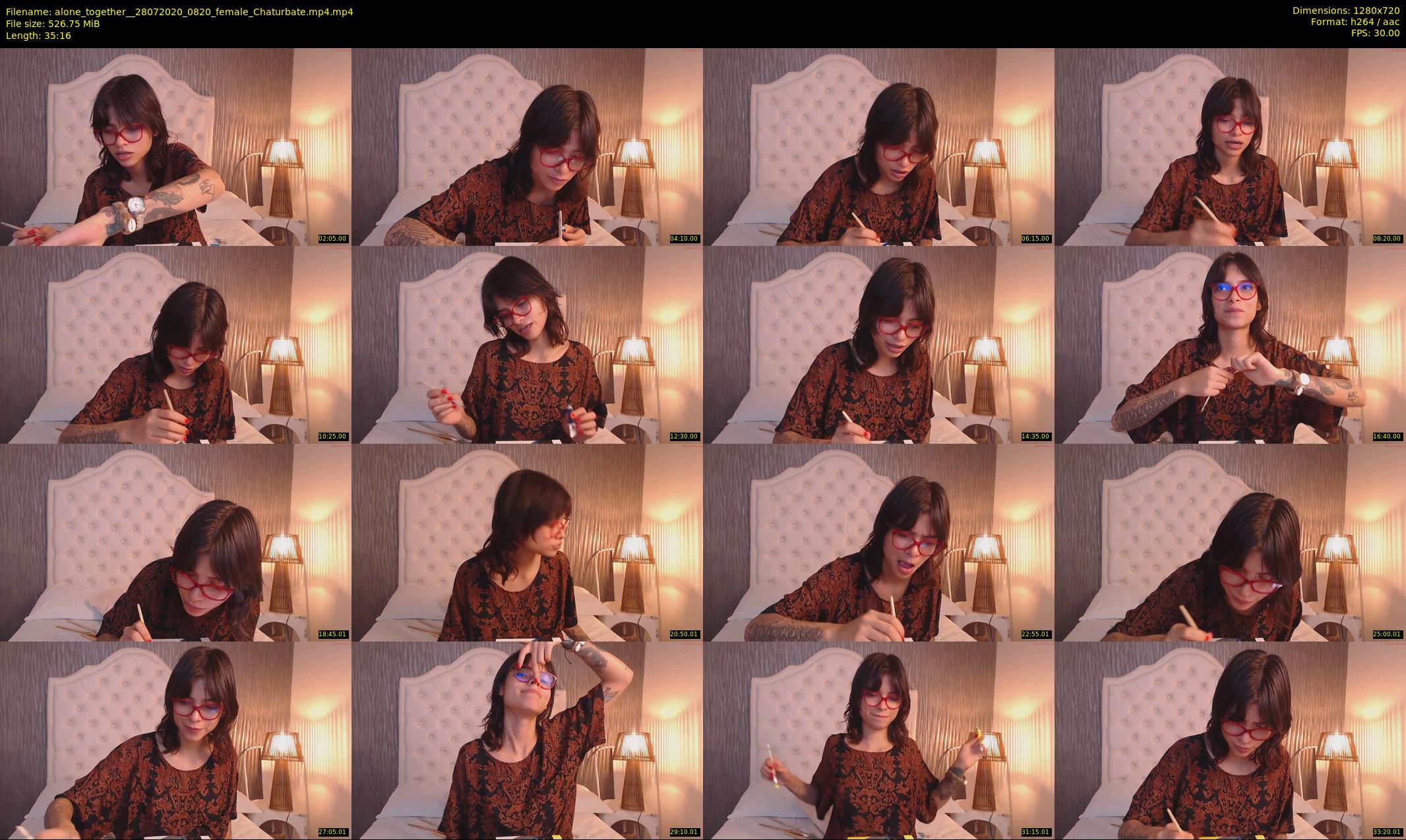 alone_together_ — 36 minute Chaturbate female cam show recording, 720p, Jul 28, 2020