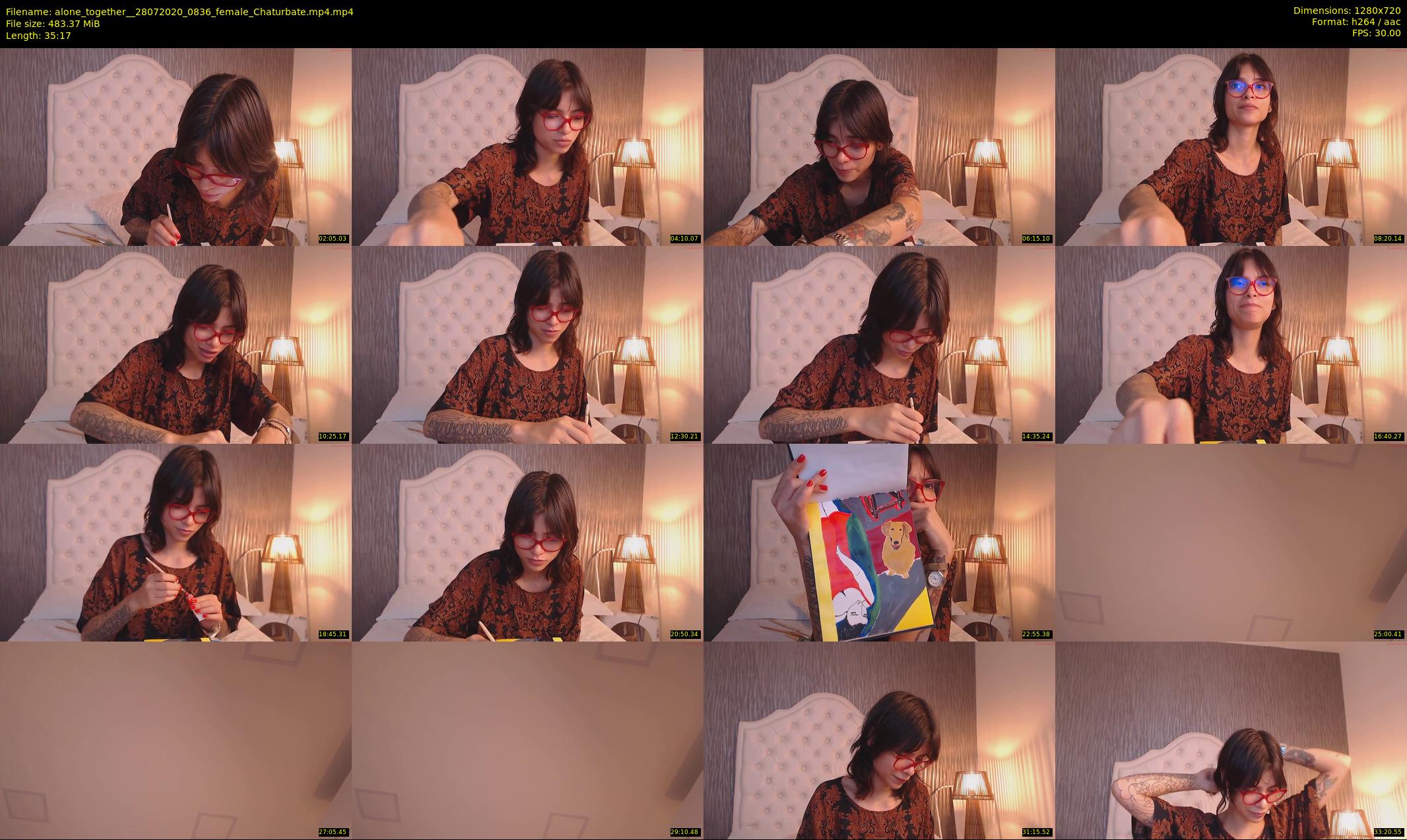 alone_together_ — 36 minute Chaturbate female cam show recording, 720p, Jul 28, 2020