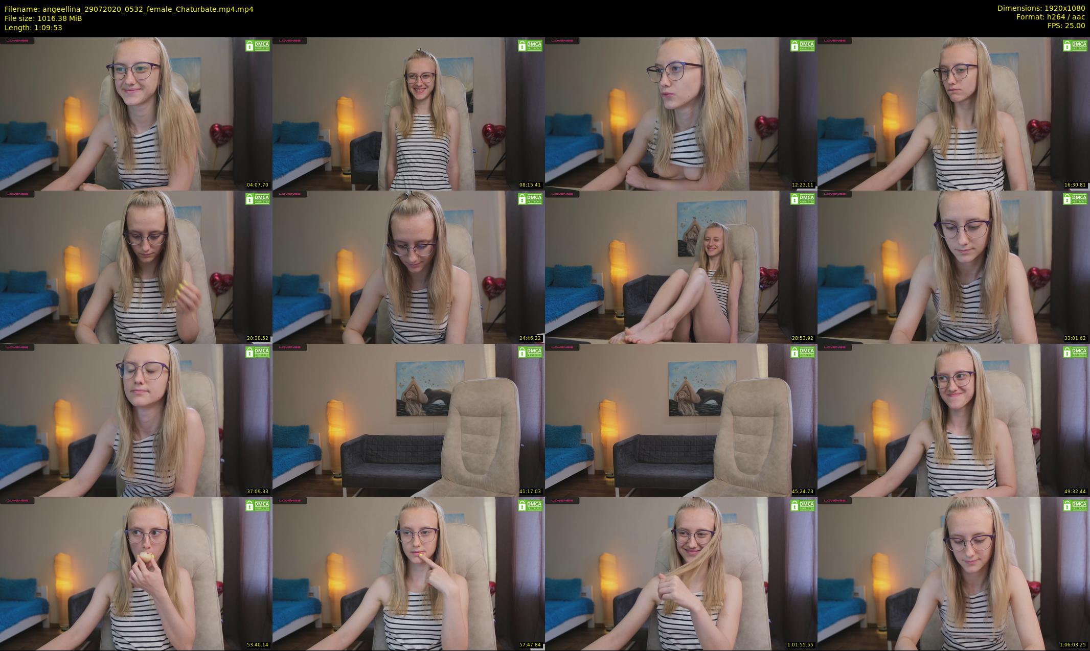 angeellina — 70 minute Chaturbate female cam show recording, 1080p, Jul 29, 2020