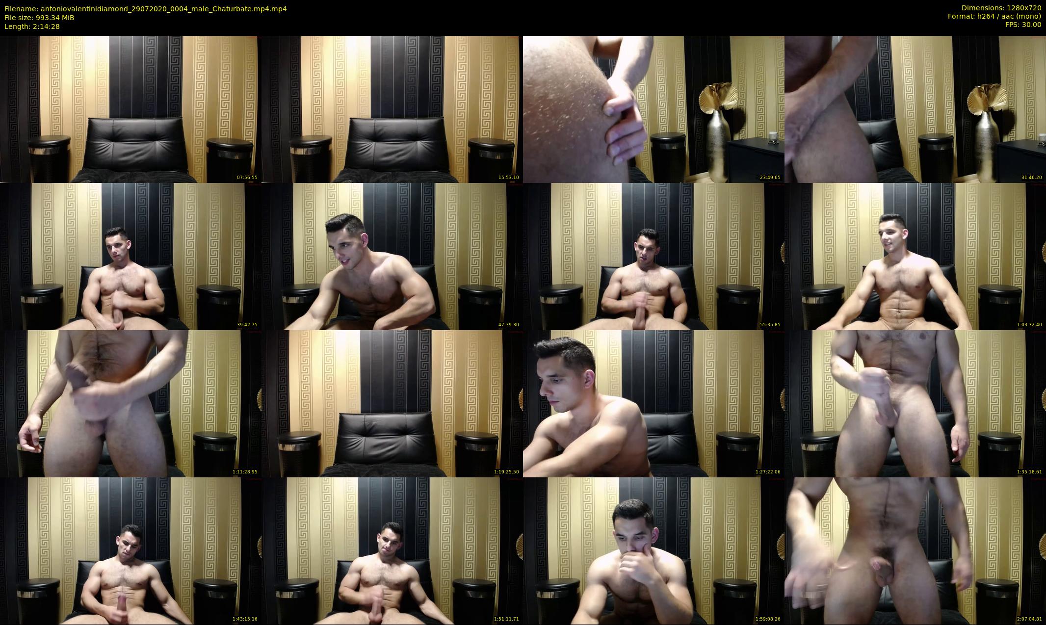 antoniovalentinidiamond — 135 minute Chaturbate male cam show recording, 720p, Jul 29, 2020