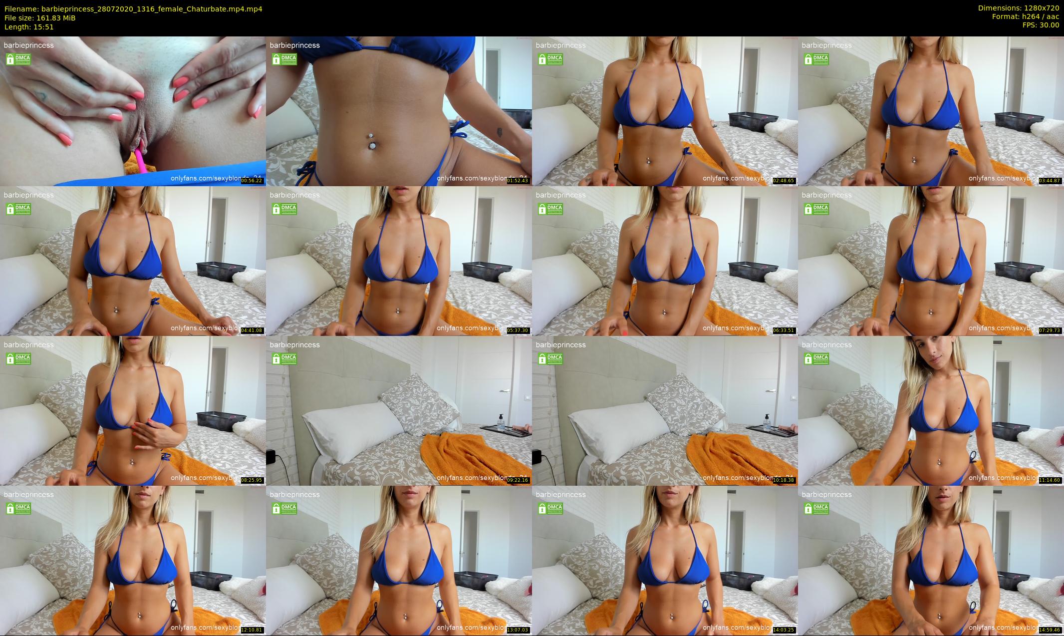 barbieprincess — 16 minute Chaturbate female cam show recording, 720p, Jul 28, 2020