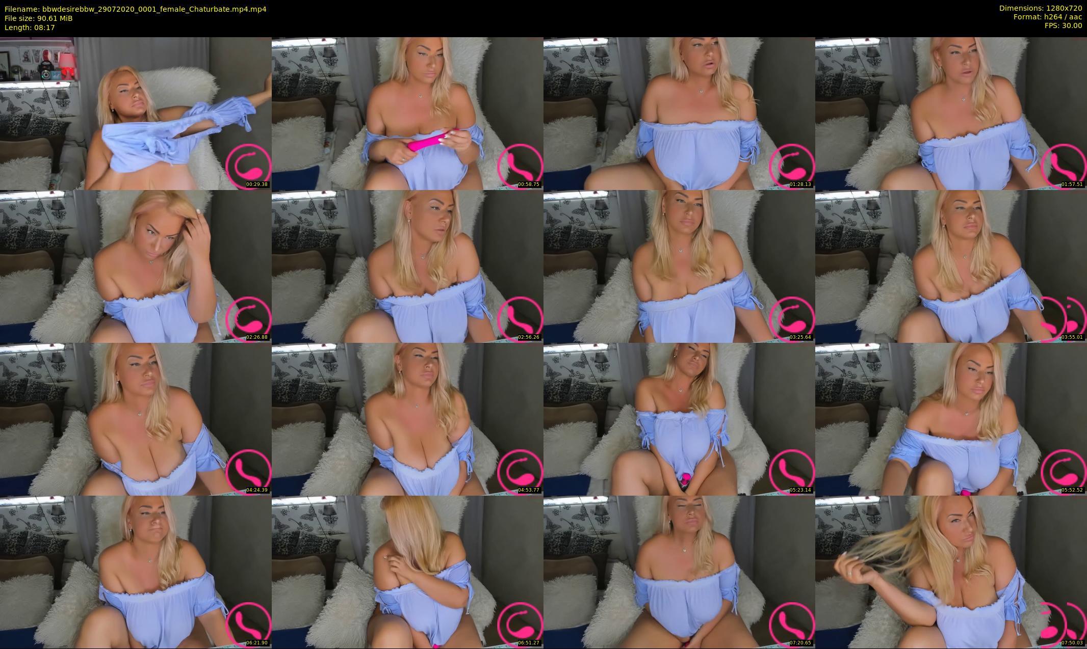 bbwdesirebbw — 9 minute Chaturbate female cam show recording, 720p, Jul 29, 2020