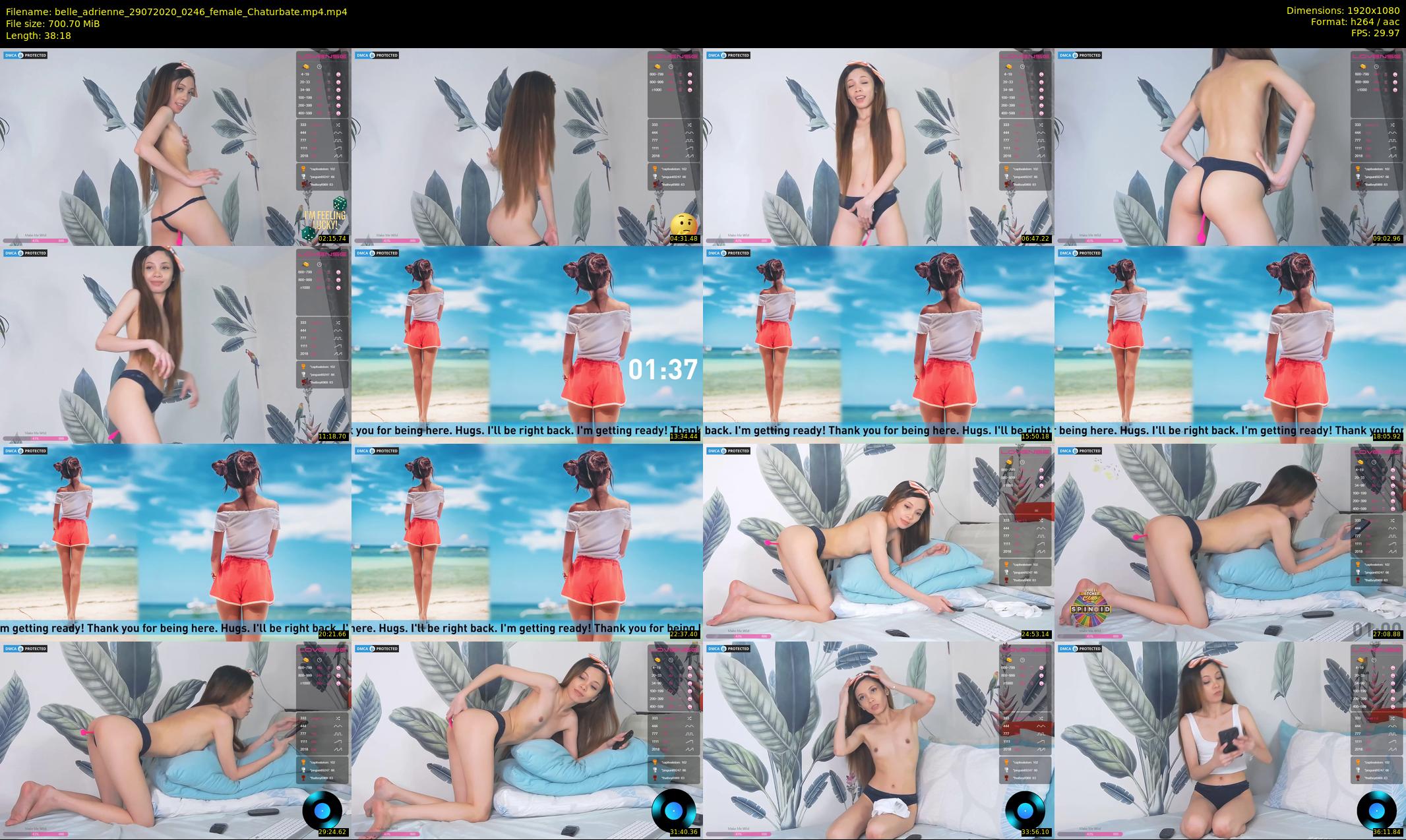 belle_adrienne — 39 minute Chaturbate couple cam show recording, 1080p, Jul 29, 2020