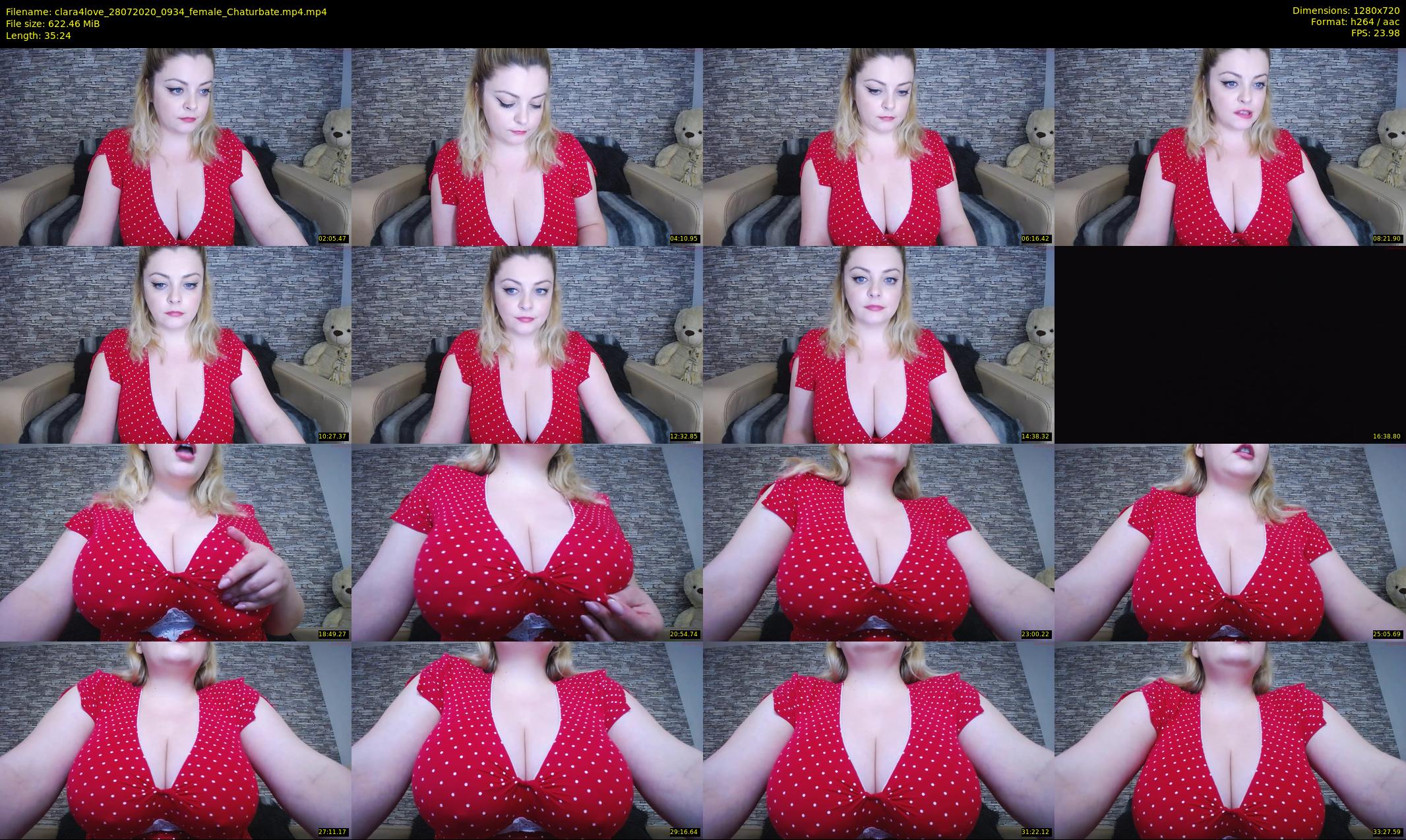 clara4love — 36 minute Chaturbate female cam show recording, 720p, Jul 28, 2020