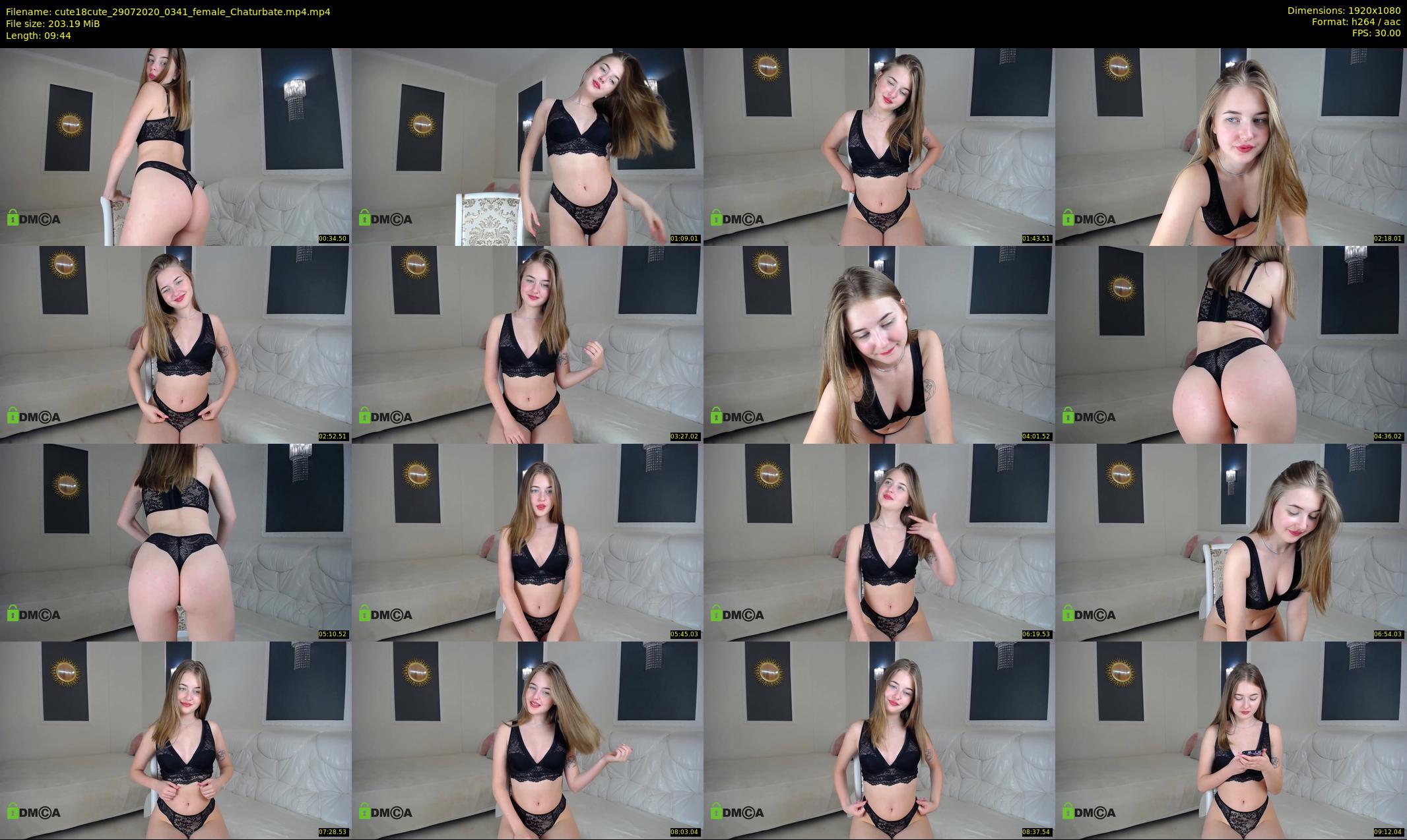 cute18cute — 10 minute Chaturbate female cam show recording, 1080p, Jul 29, 2020