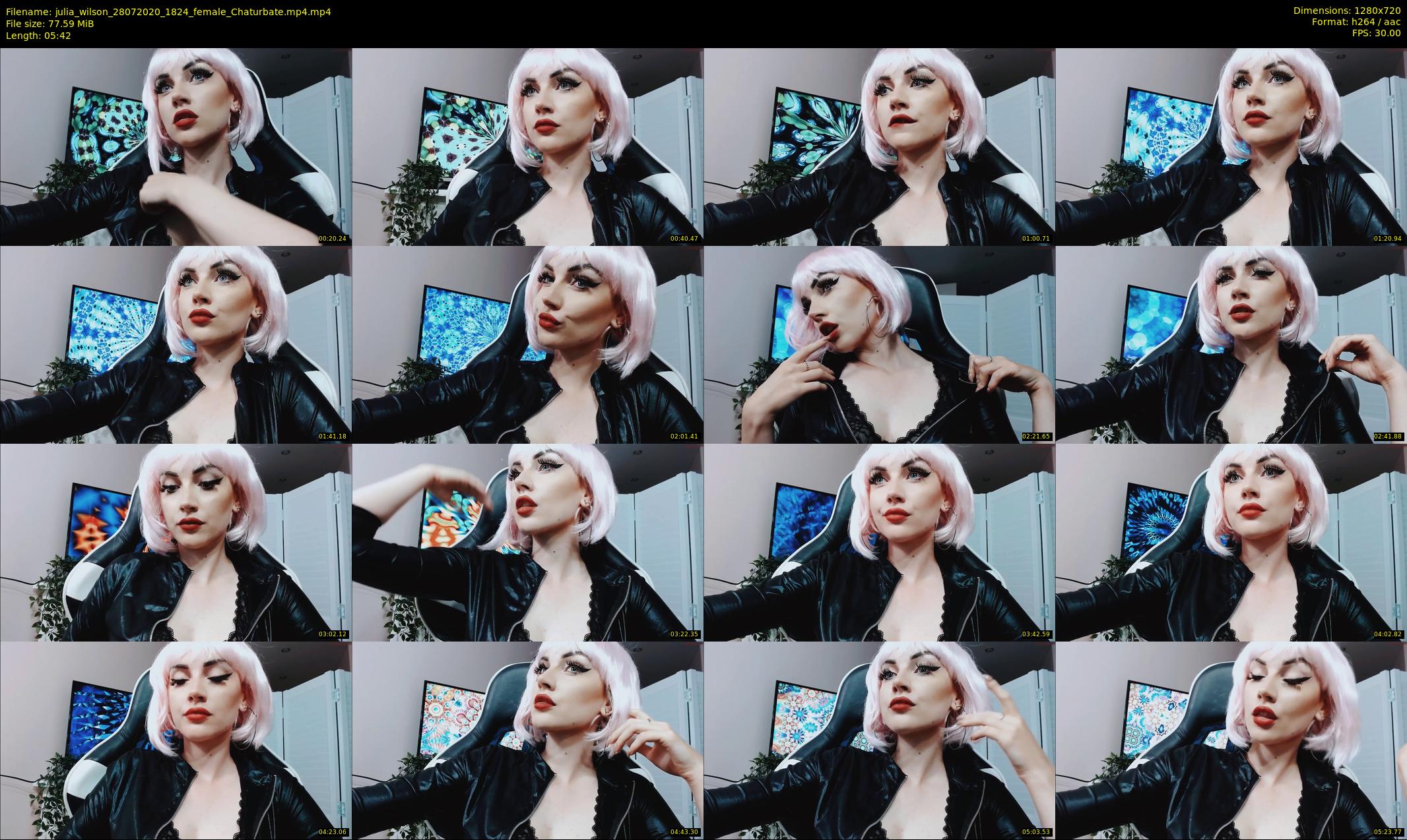 julia_wilson — 6 minute Chaturbate female cam show recording, 720p, Jul 28, 2020