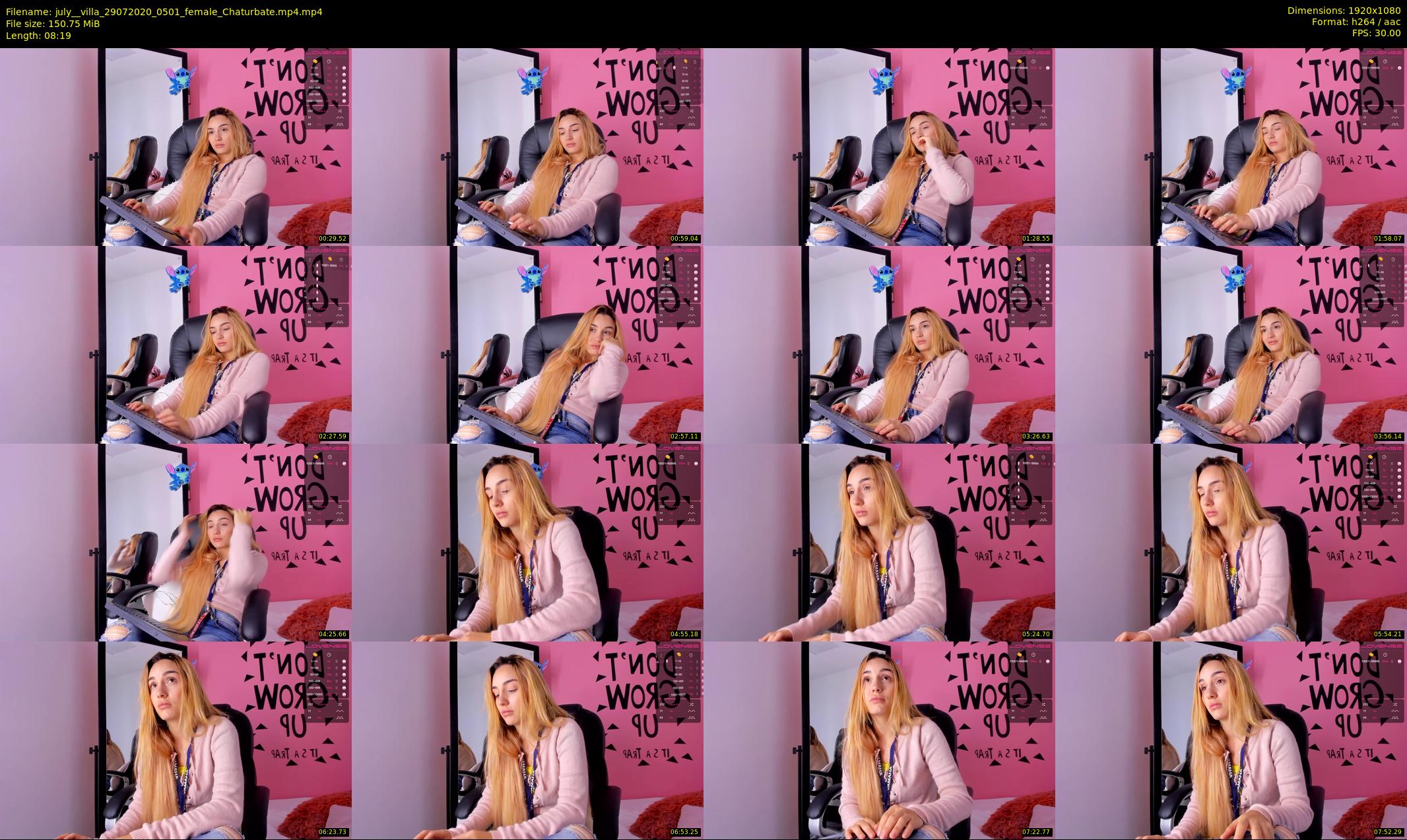 july__villa — 9 minute Chaturbate female cam show recording, 1080p, Jul 29, 2020