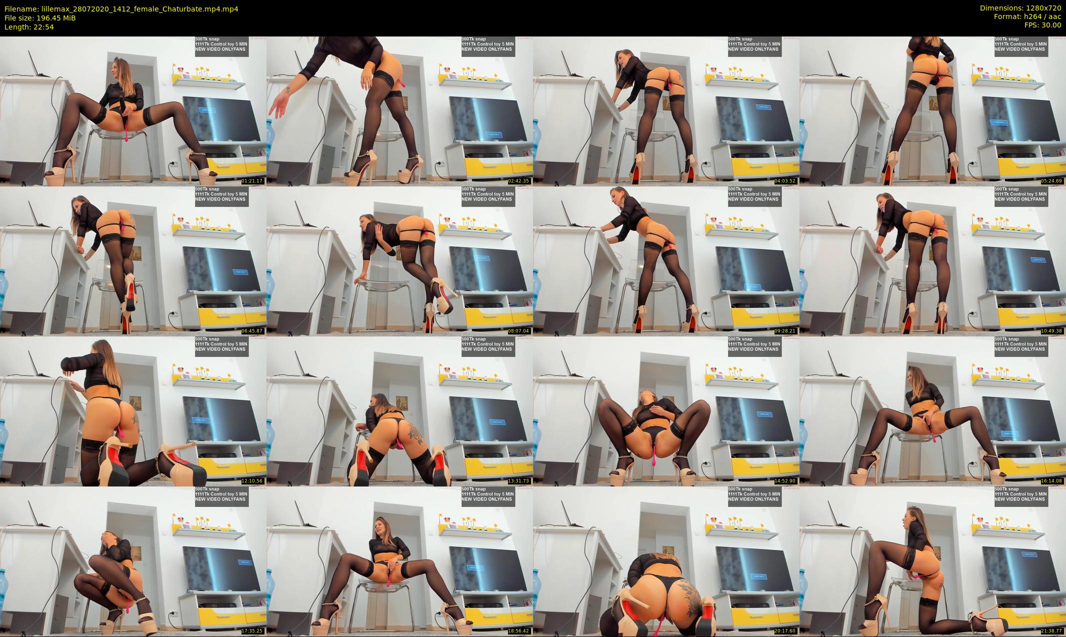 lillemax — 23 minute Chaturbate female cam show recording, 720p, Jul 28, 2020