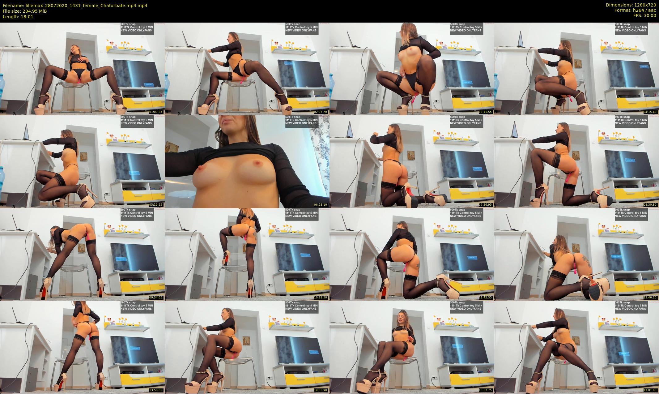 lillemax — 19 minute Chaturbate female cam show recording, 720p, Jul 28, 2020