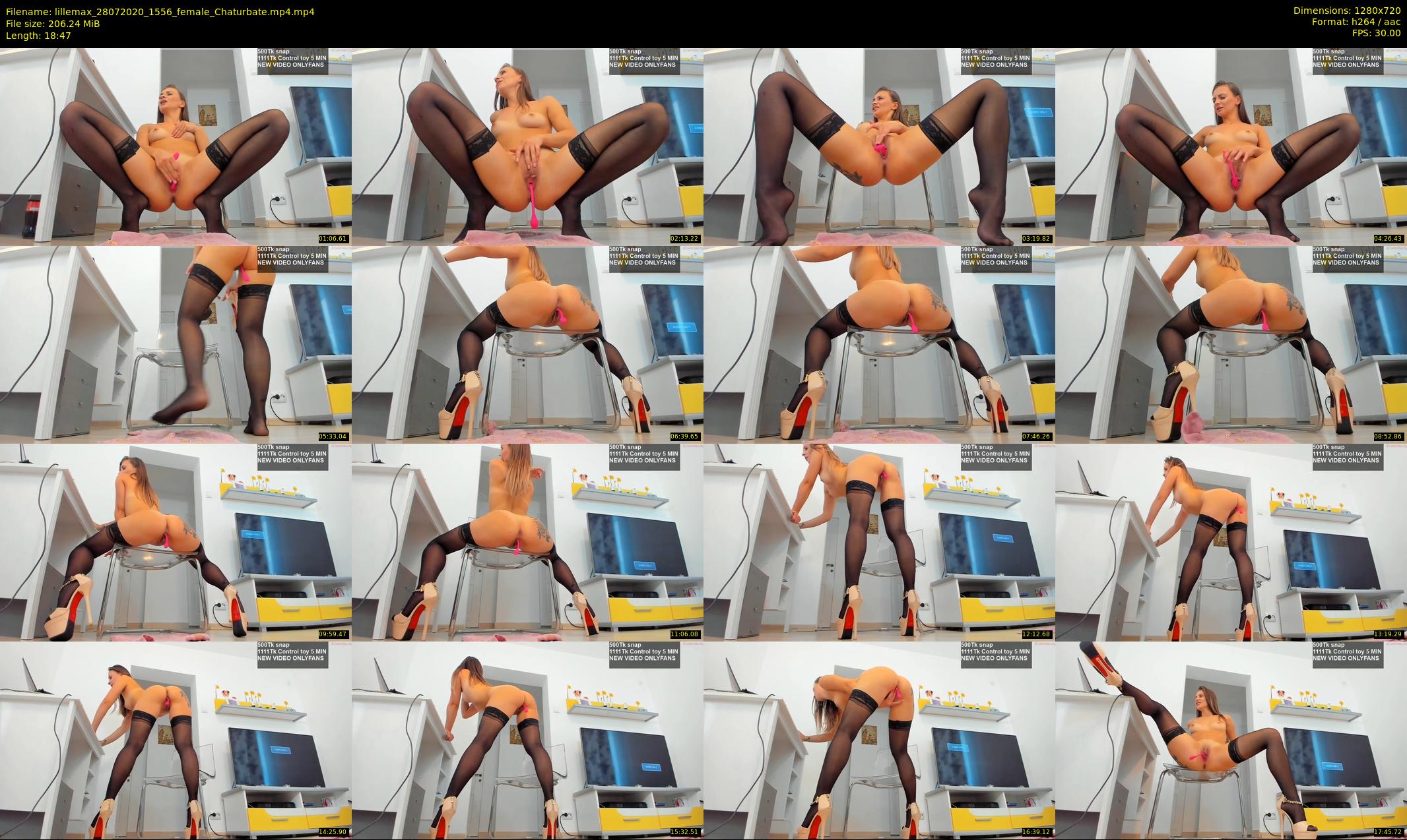 lillemax — 19 minute Chaturbate female cam show recording, 720p, Jul 28, 2020