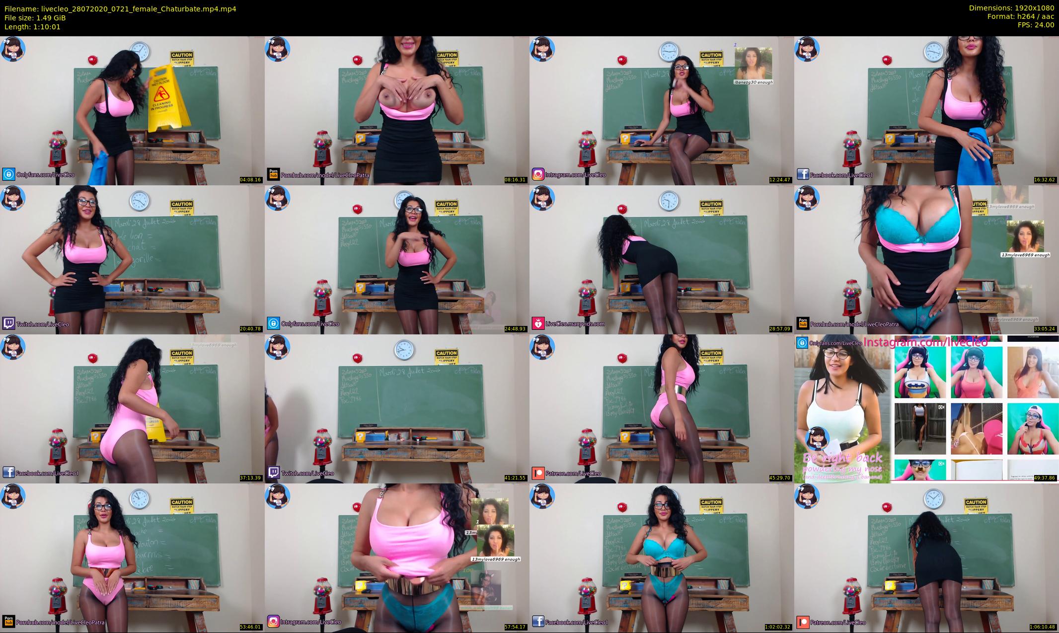 livecleo — 71 minute Chaturbate female cam show recording, 1080p, Jul 28, 2020