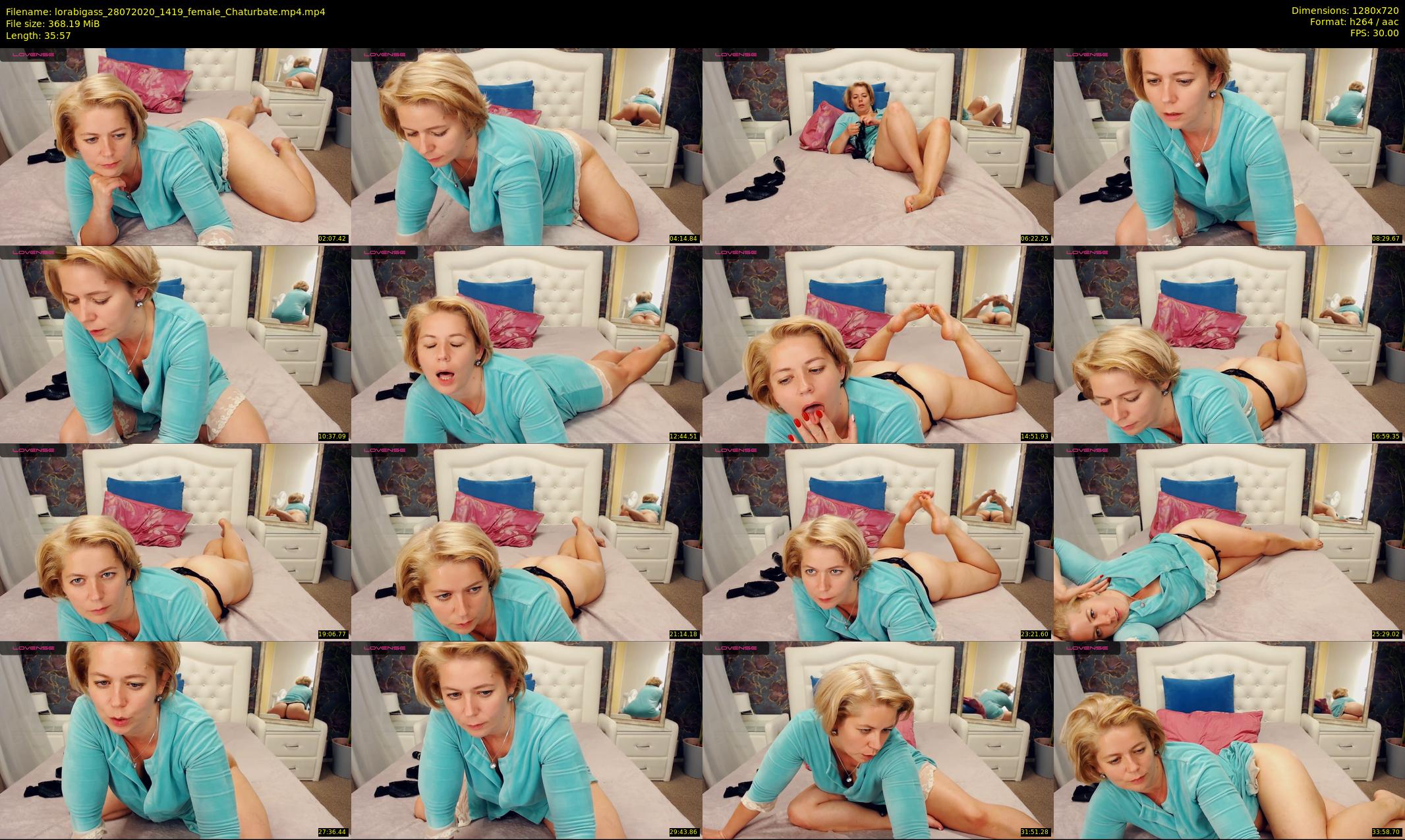 lorabigass — 36 minute Chaturbate female cam show recording, 720p, Jul 28, 2020