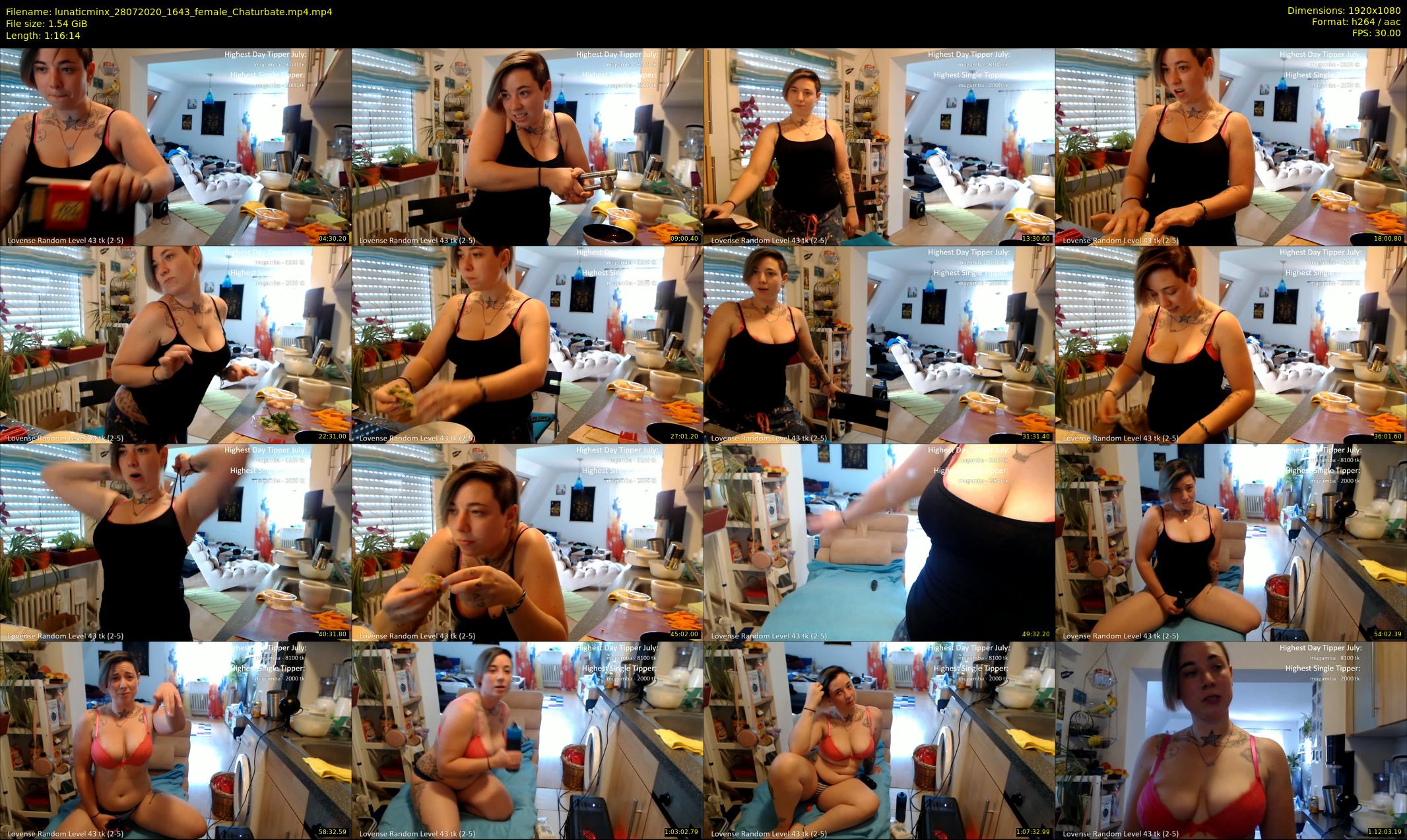 lunaticminx — 77 minute Chaturbate female cam show recording, 1080p, Jul 28, 2020
