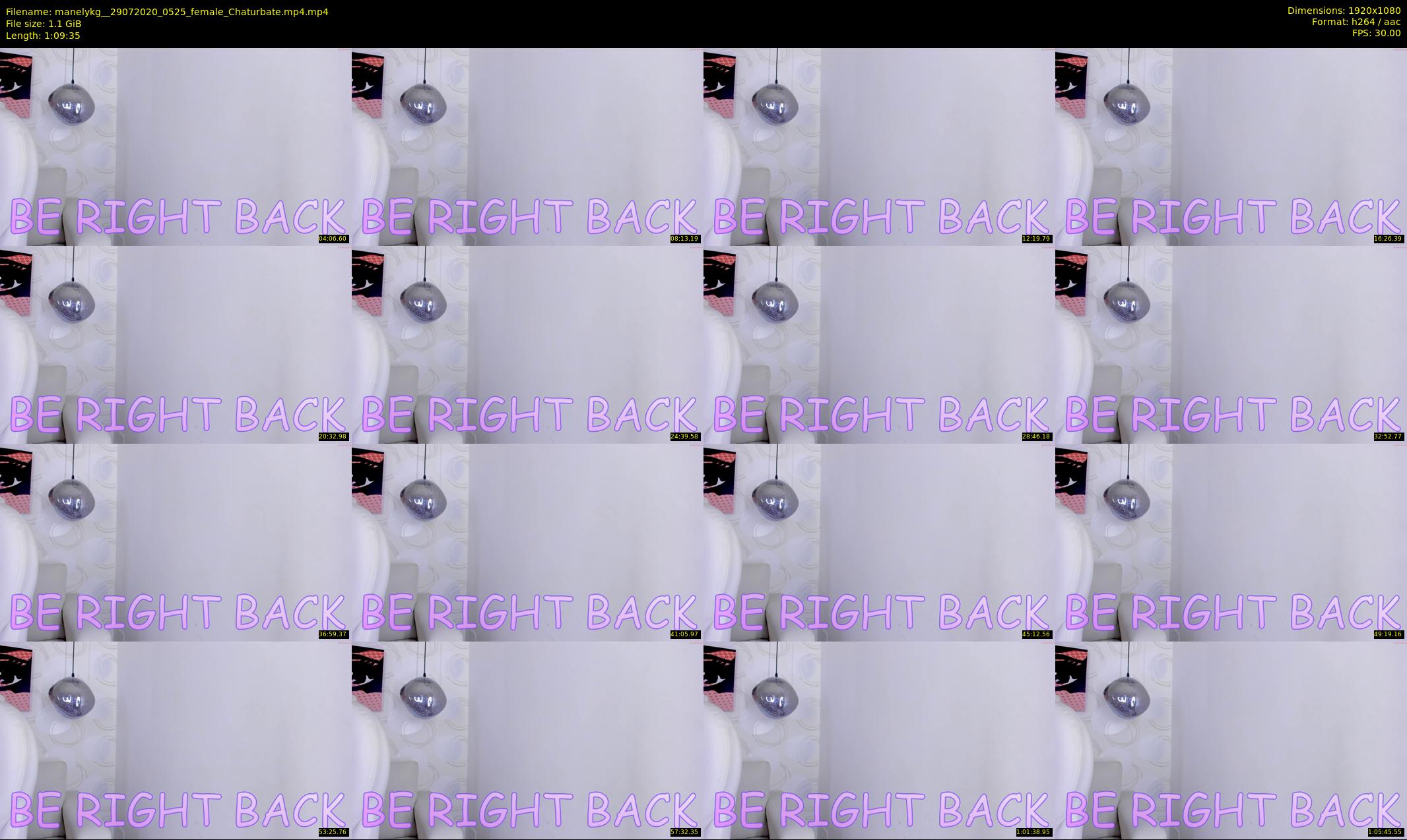 manelykg_ — 70 minute Chaturbate female cam show recording, 1080p, Jul 29, 2020
