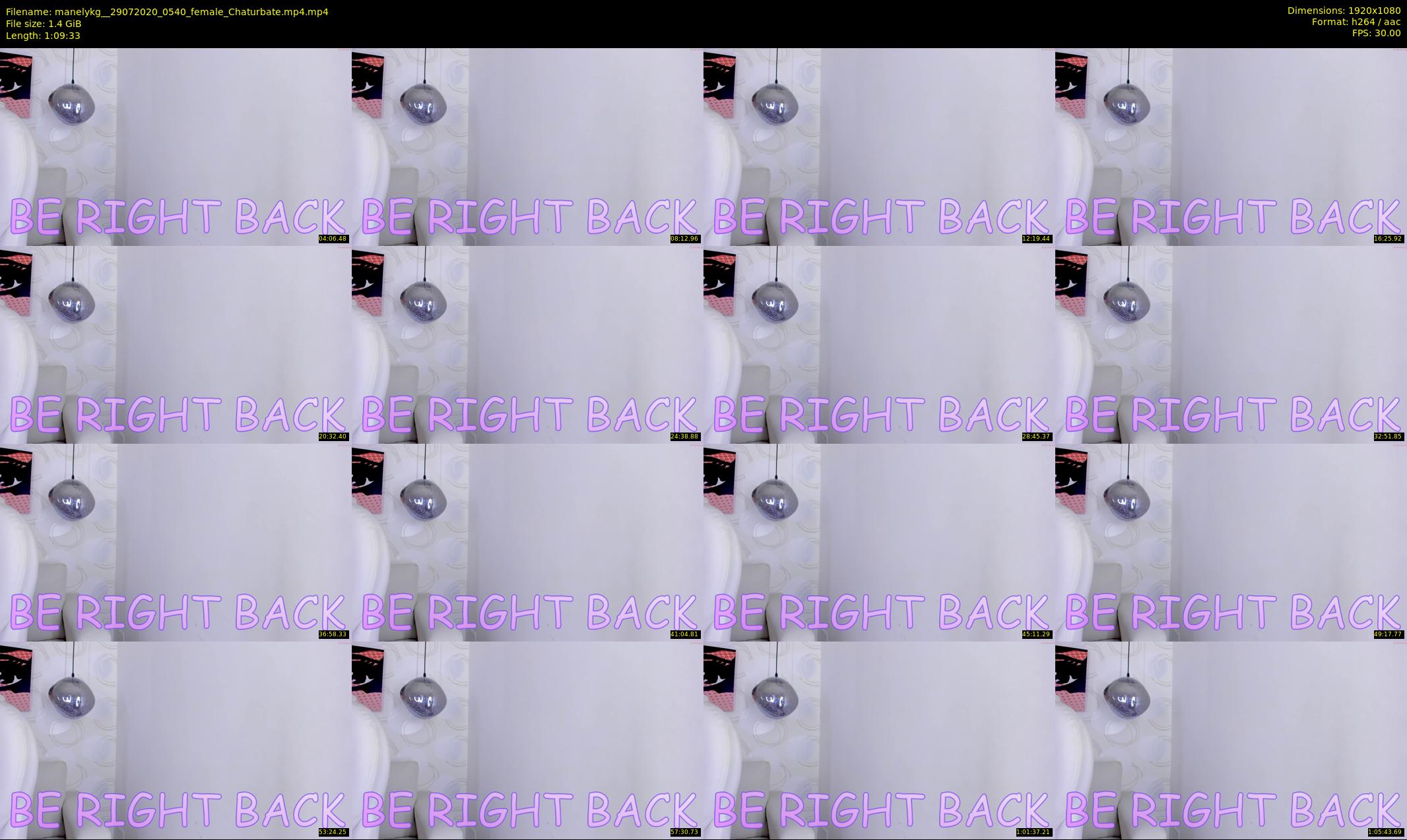 manelykg_ — 70 minute Chaturbate female cam show recording, 1080p, Jul 29, 2020