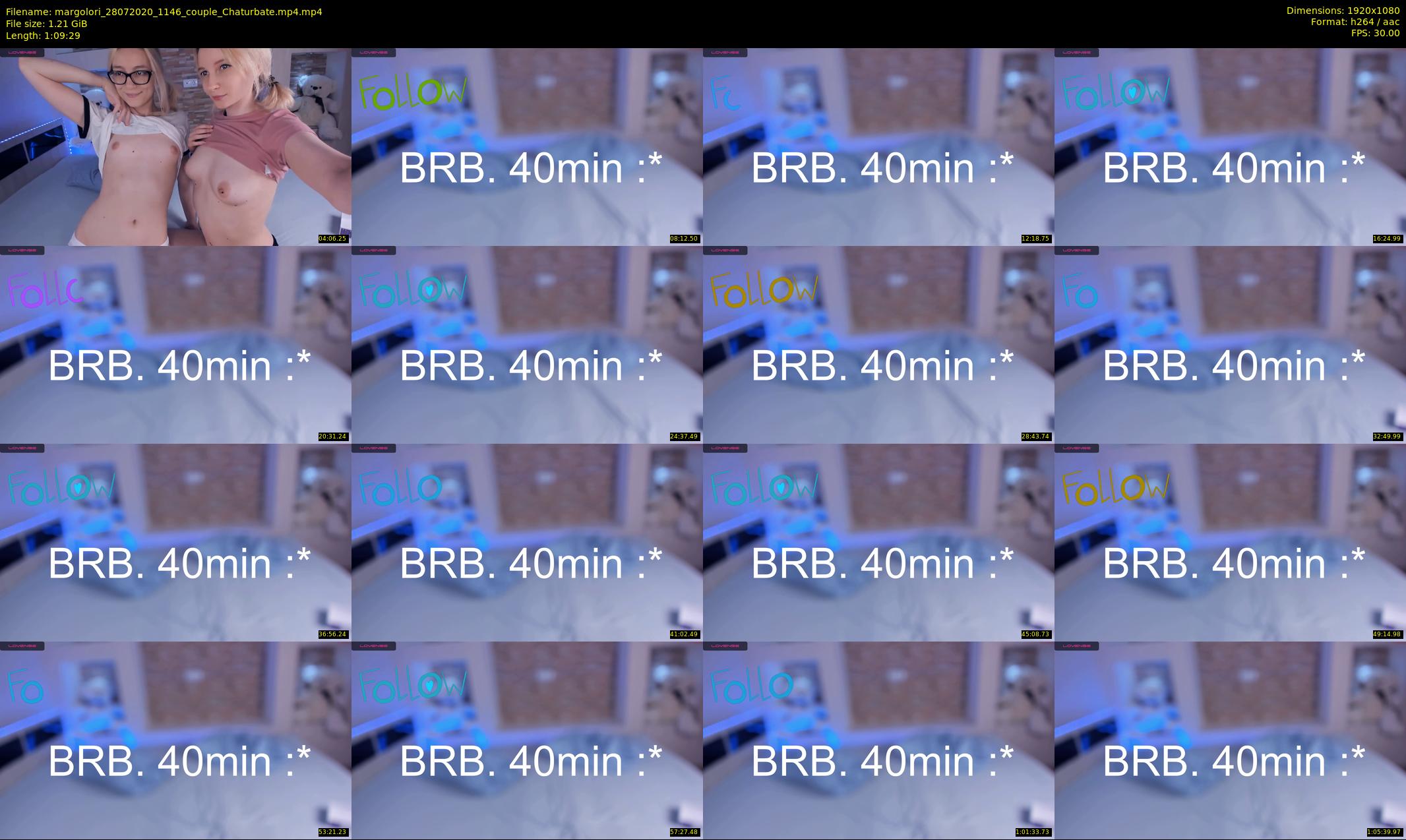 margolori — 70 minute Chaturbate couple cam show recording, 1080p, Jul 28, 2020