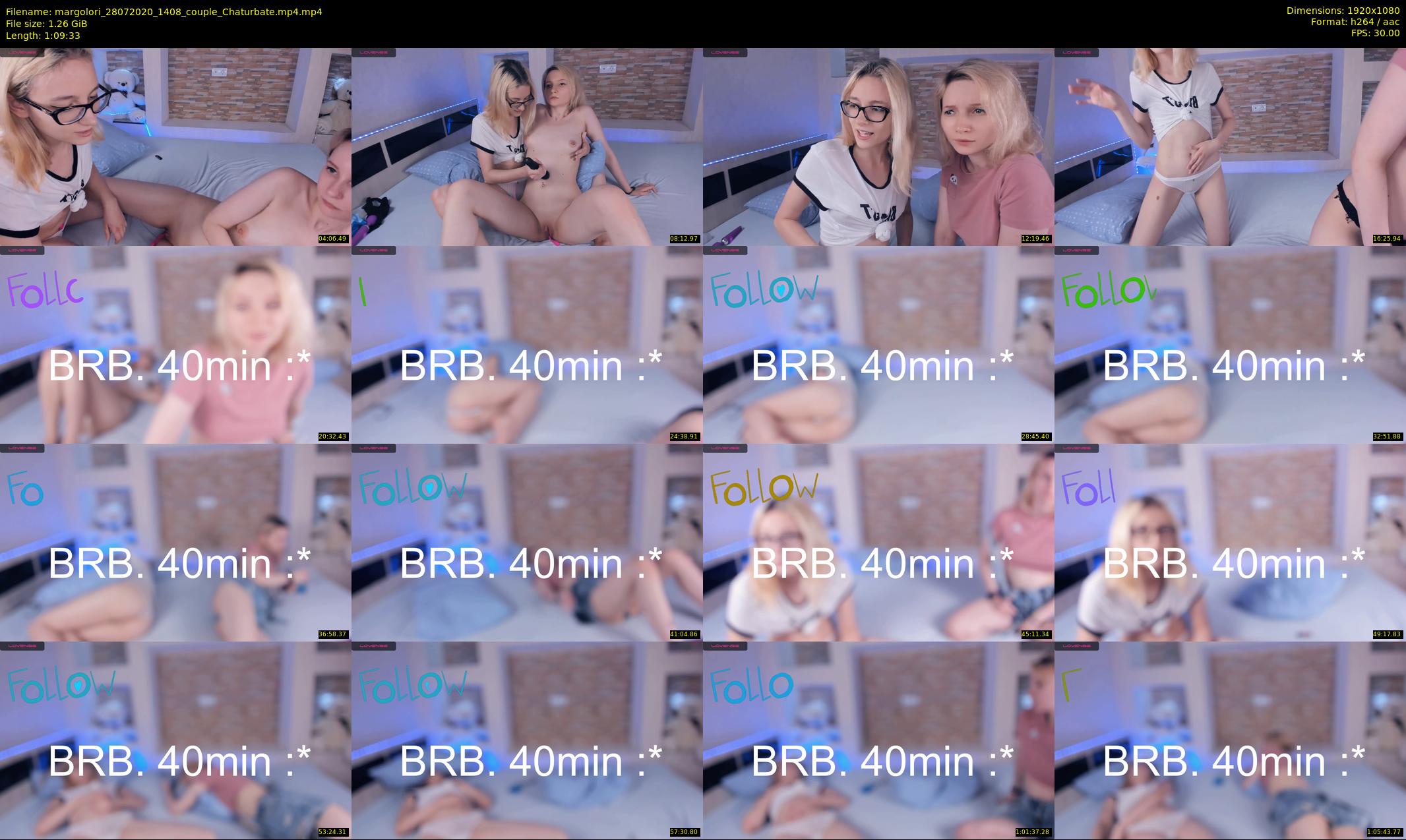 margolori — 70 minute Chaturbate couple cam show recording, 1080p, Jul 28, 2020
