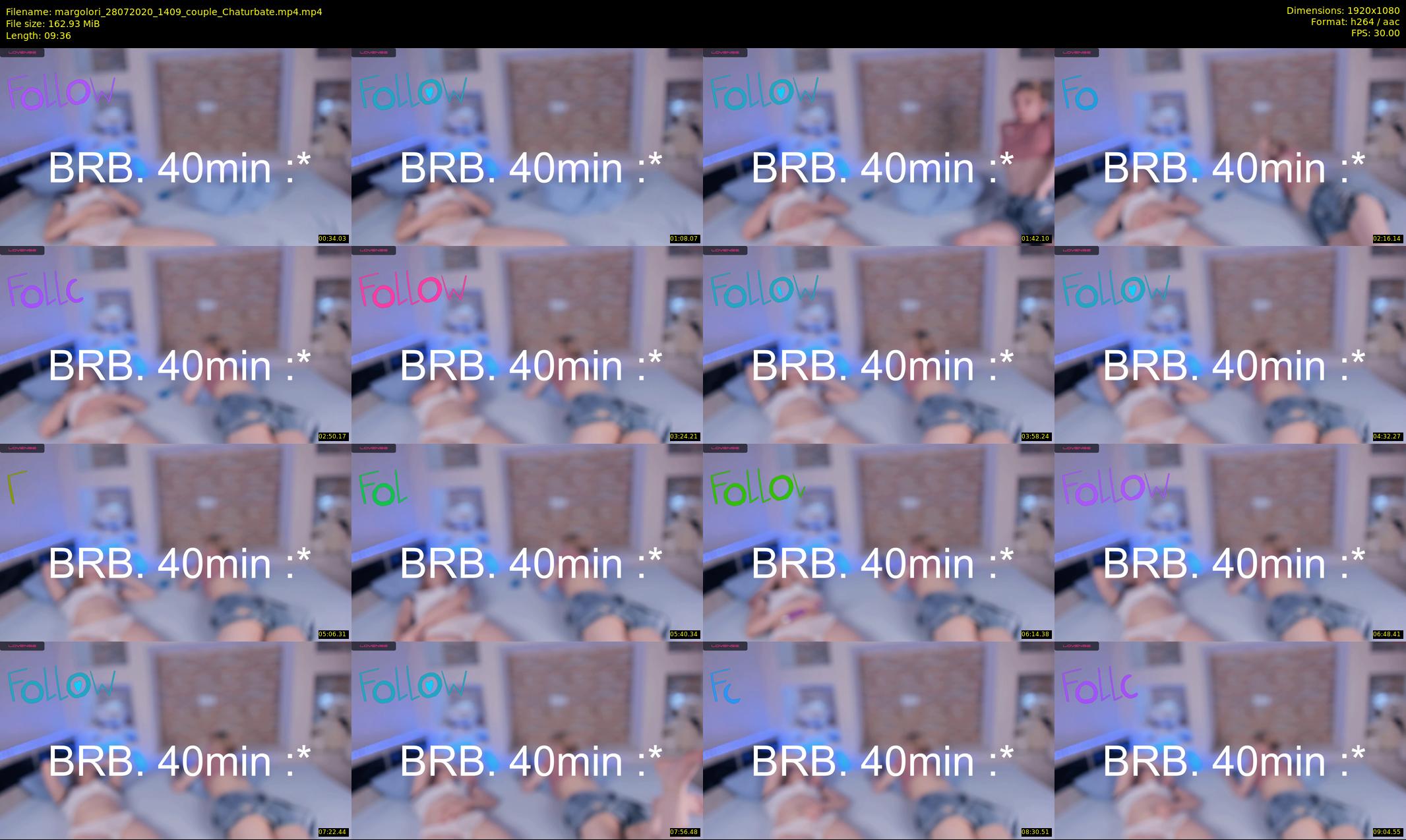 margolori — 10 minute Chaturbate couple cam show recording, 1080p, Jul 28, 2020