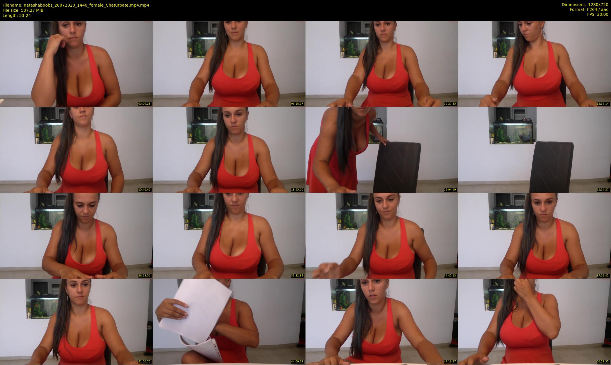 natashaboobs — 54 minute Chaturbate female cam show recording, 720p, Jul 28, 2020