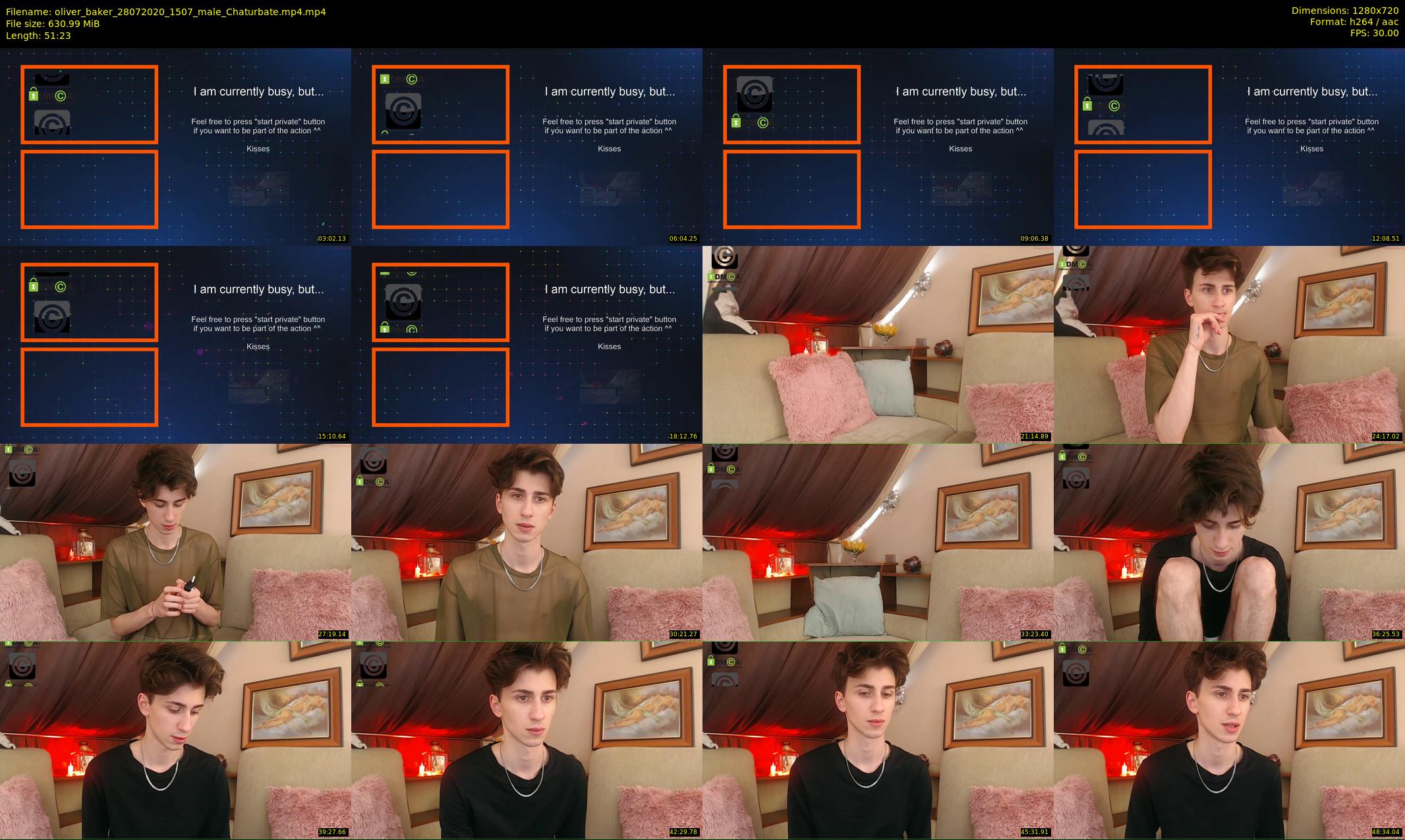 oliver_baker — 52 minute Chaturbate male cam show recording, 720p, Jul 28, 2020