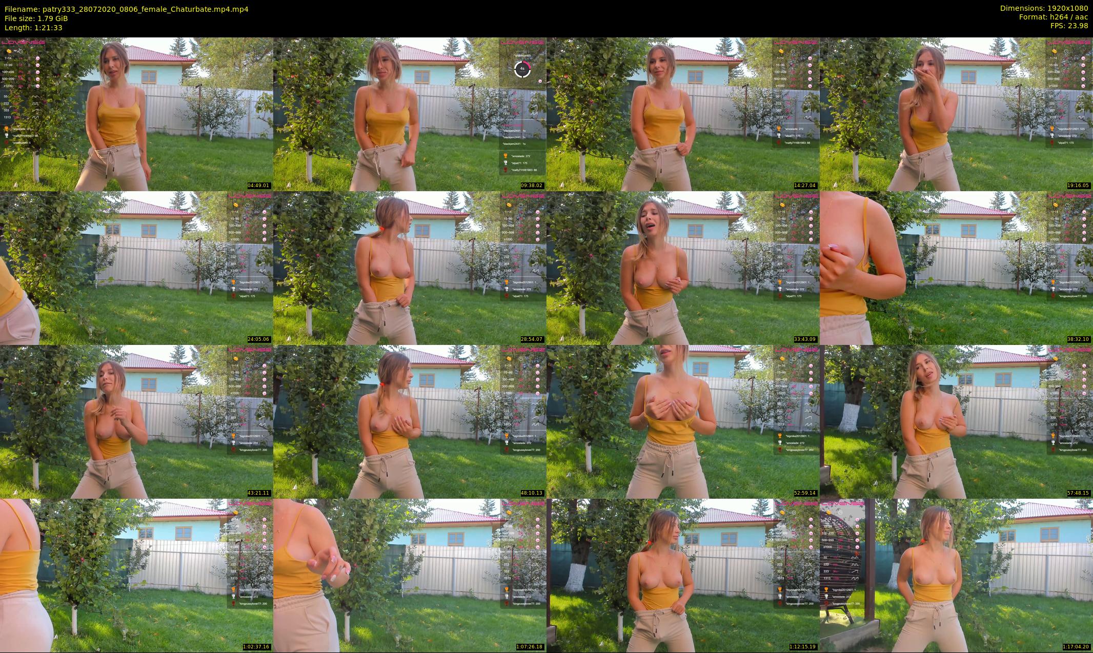 patry333 — 82 minute Chaturbate female cam show recording, 1080p, Jul 28, 2020