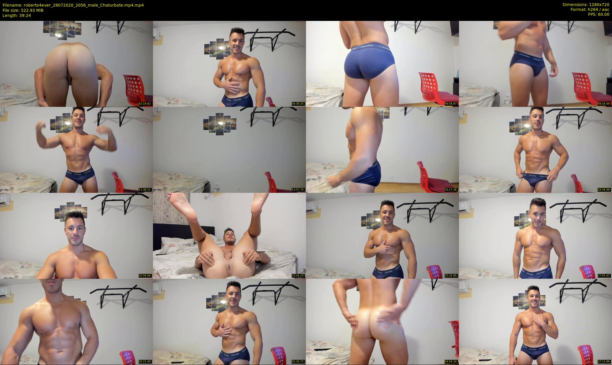 roberto4ever — 40 minute Chaturbate male cam show recording, 720p, Jul 28, 2020