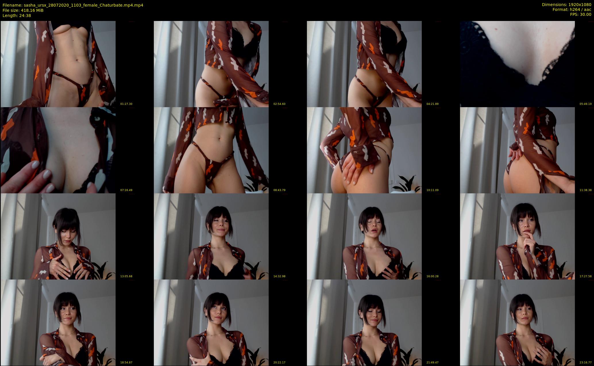 sasha_ursx — 25 minute Chaturbate female cam show recording, 1080p, Jul 28, 2020