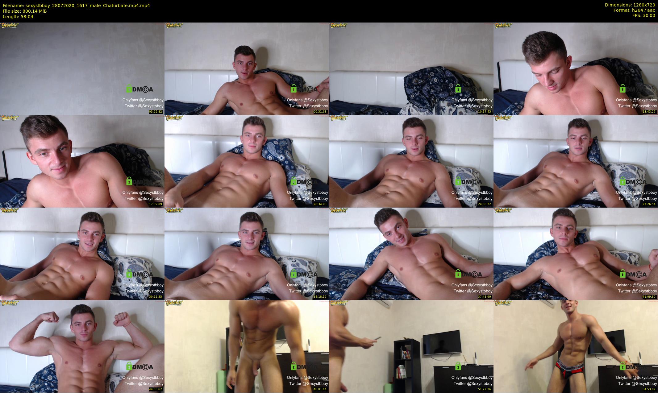 sexystbboy — 59 minute Chaturbate male cam show recording, 720p, Jul 28, 2020
