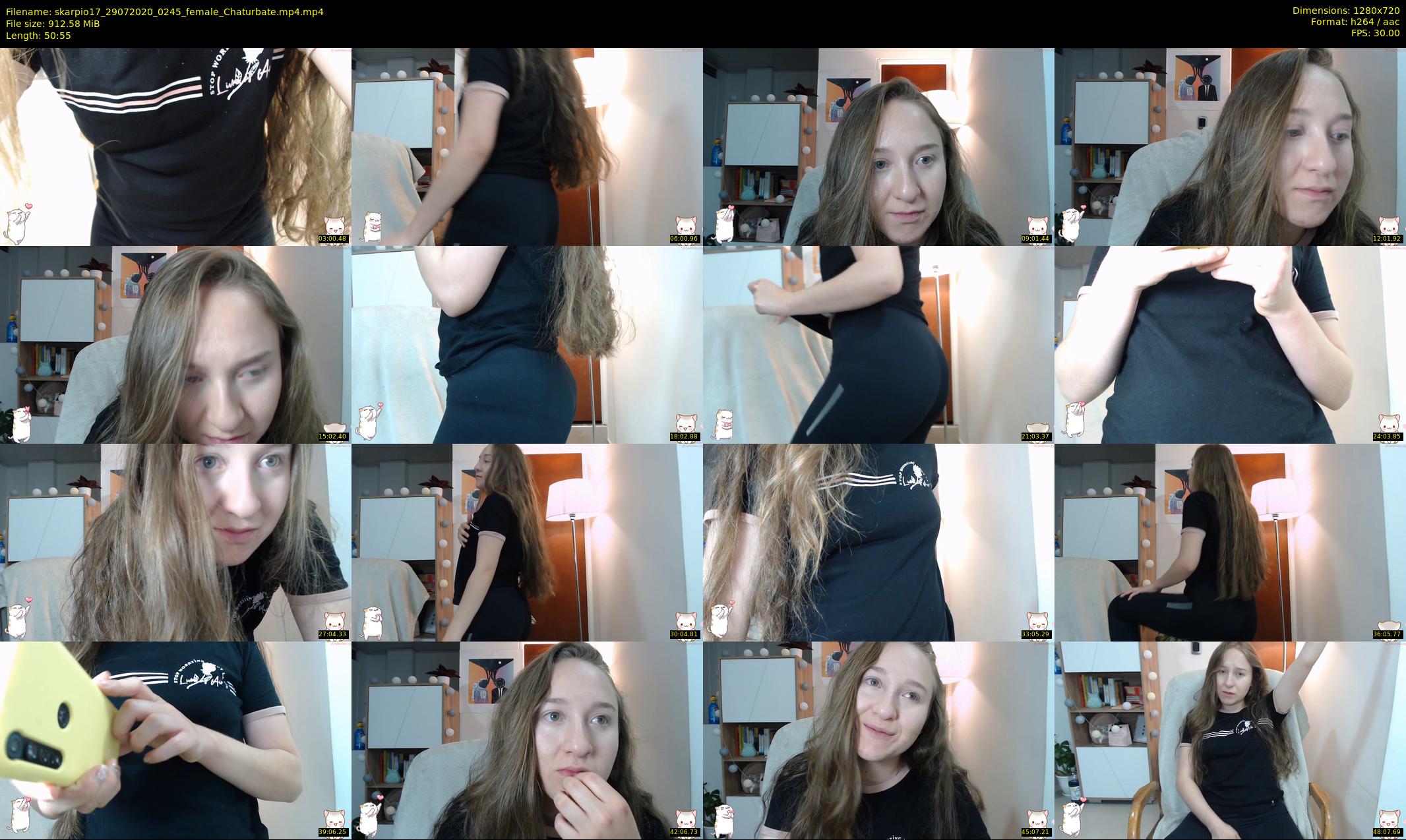 skarpio17 — 51 minute Chaturbate female cam show recording, 720p, Jul 29, 2020