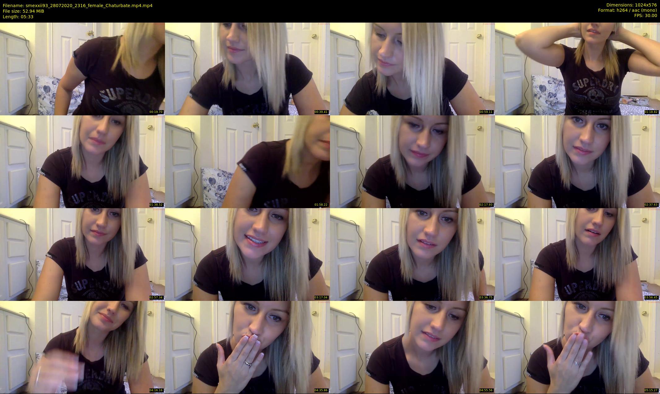 smexxii93 — 6 minute Chaturbate female cam show recording, 480p, Jul 28, 2020