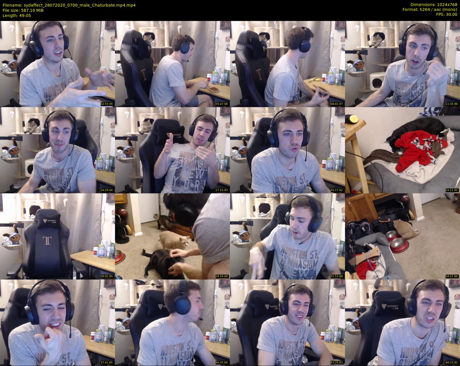 sydaffect — 50 minute Chaturbate male cam show recording, 720p, Jul 28, 2020