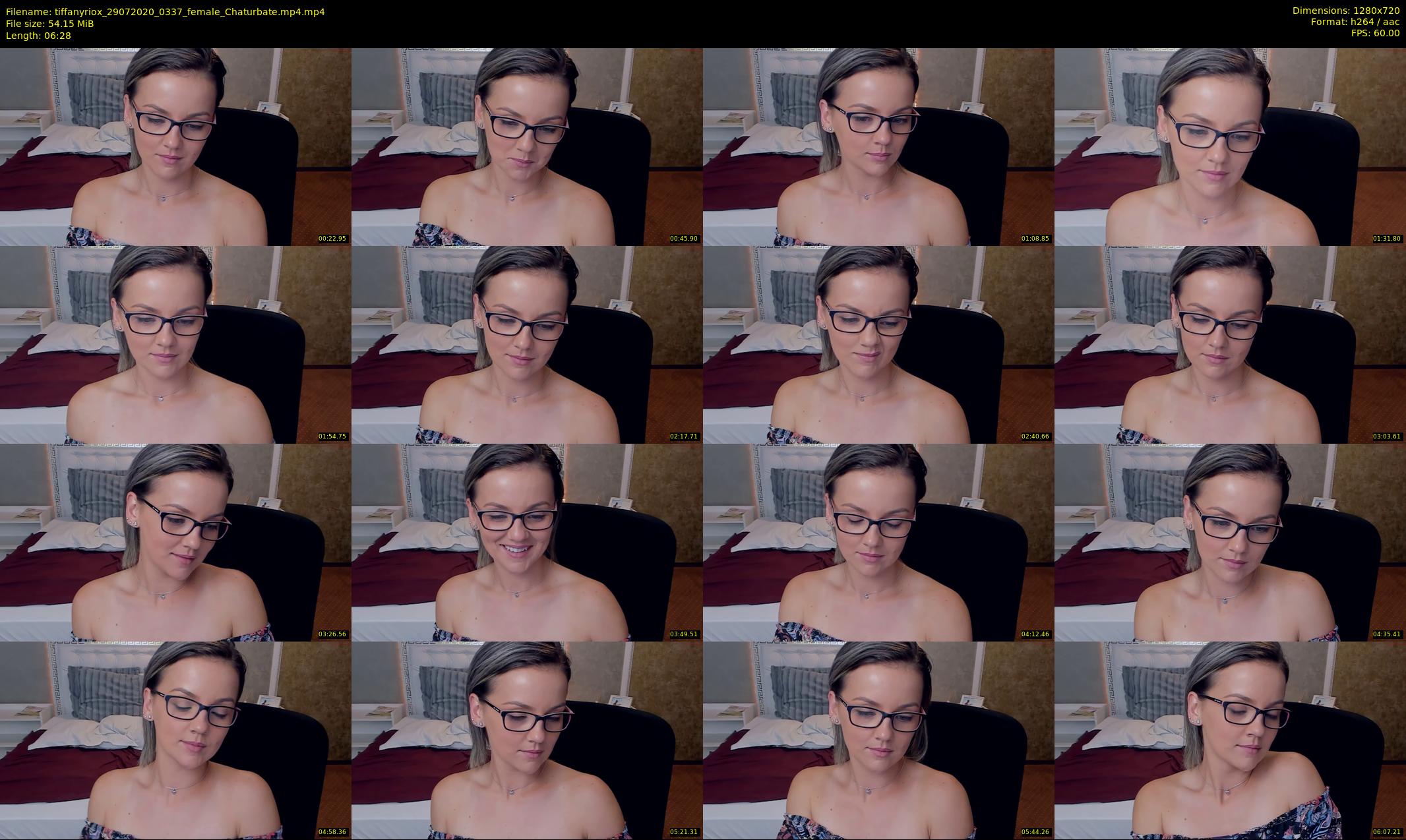 tiffanyriox — 7 minute Chaturbate female cam show recording, 720p, Jul 29, 2020