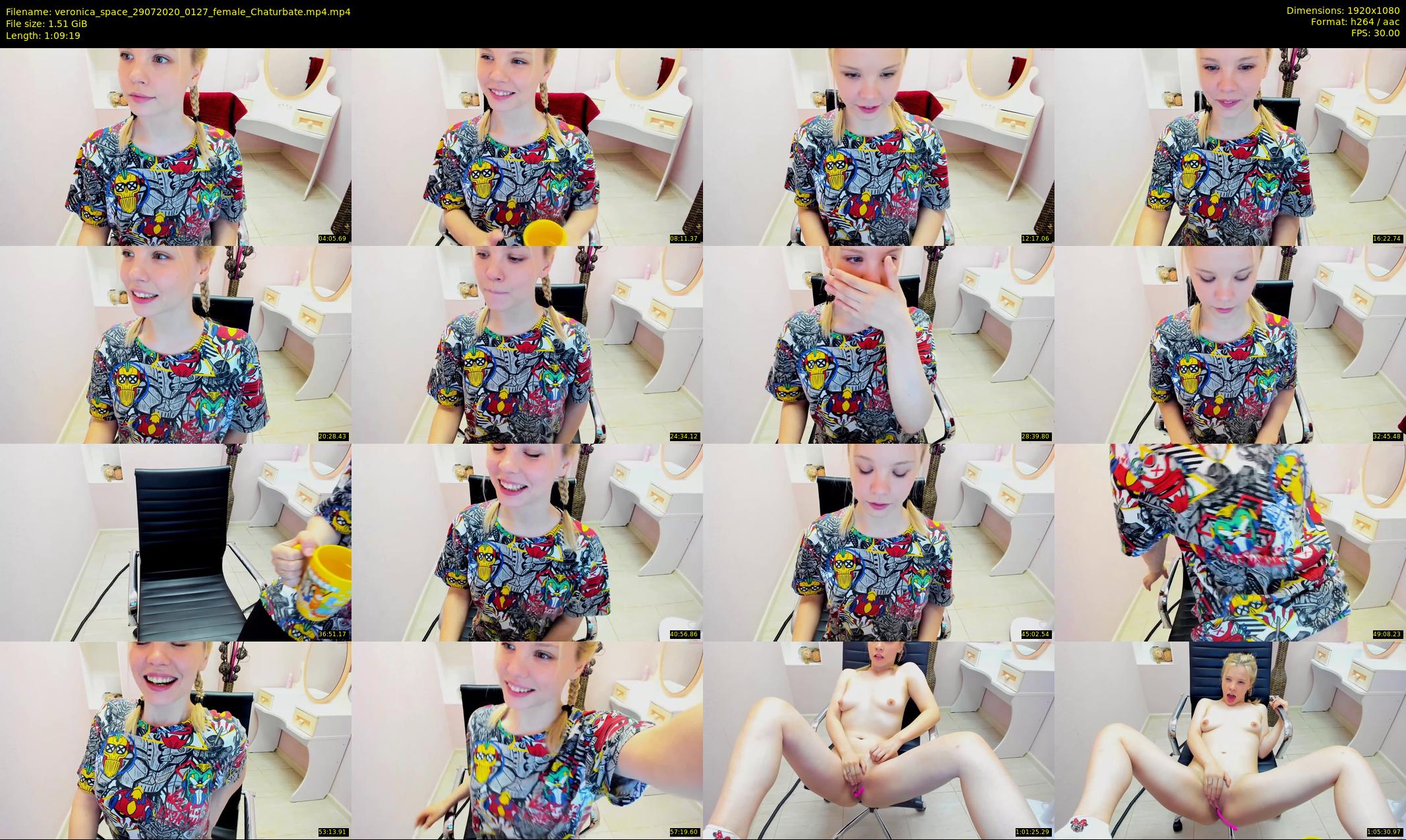 veronica_space — 70 minute Chaturbate female cam show recording, 1080p, Jul 29, 2020