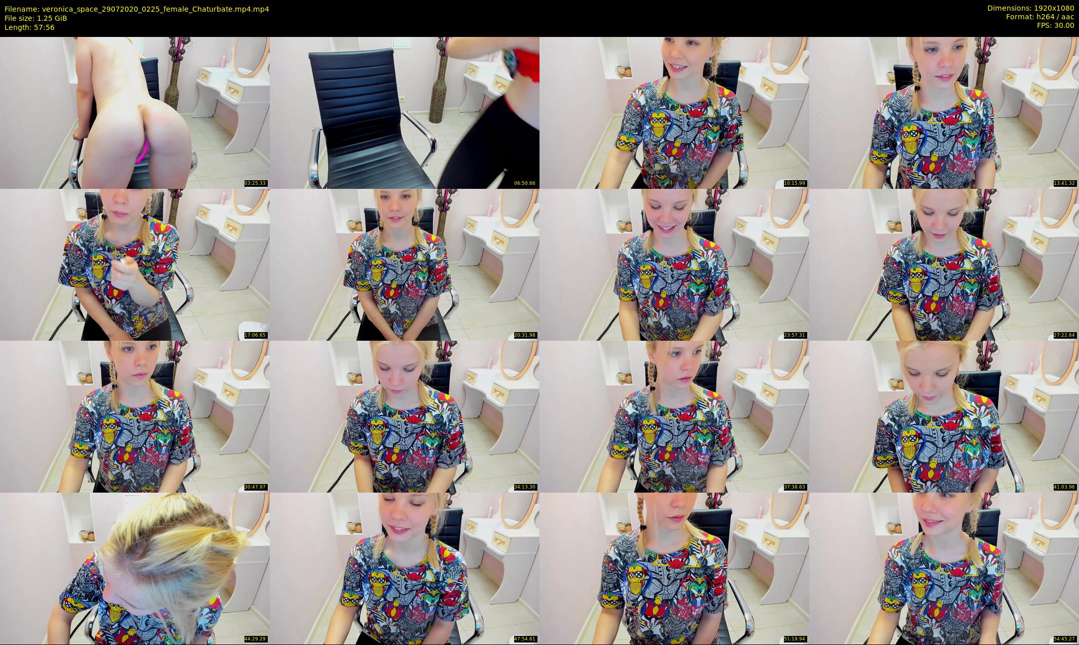 veronica_space — 58 minute Chaturbate female cam show recording, 1080p, Jul 29, 2020