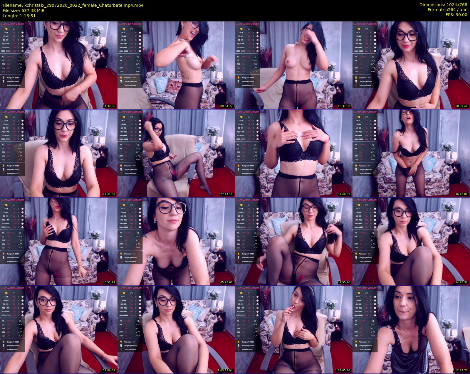 xchristalx — 77 minute Chaturbate female cam show recording, 720p, Jul 29, 2020