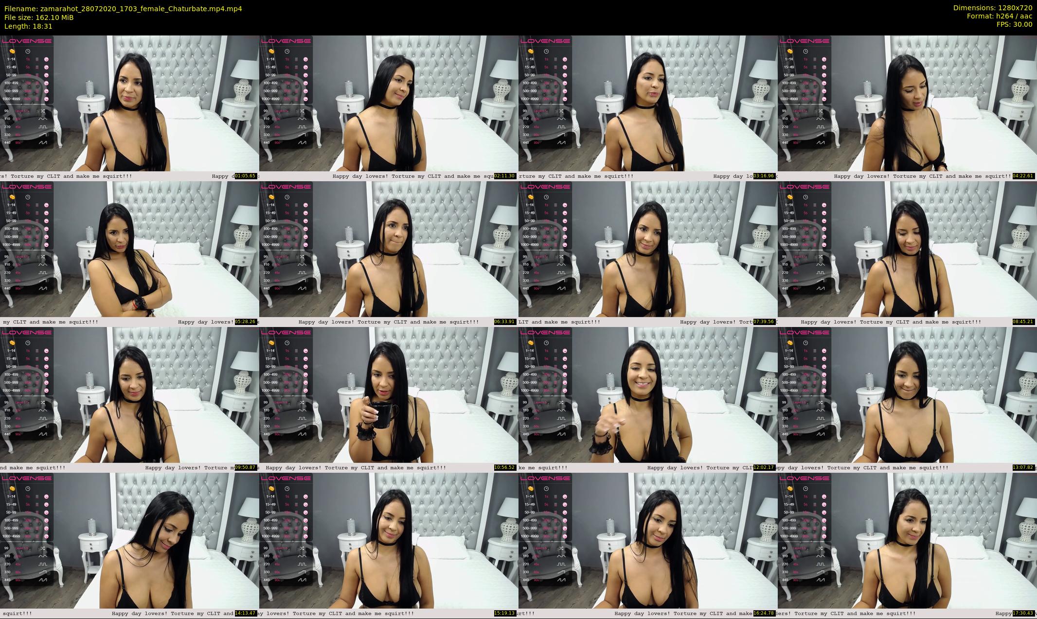 zamarahot — 19 minute Chaturbate female cam show recording, 720p, Jul 28, 2020