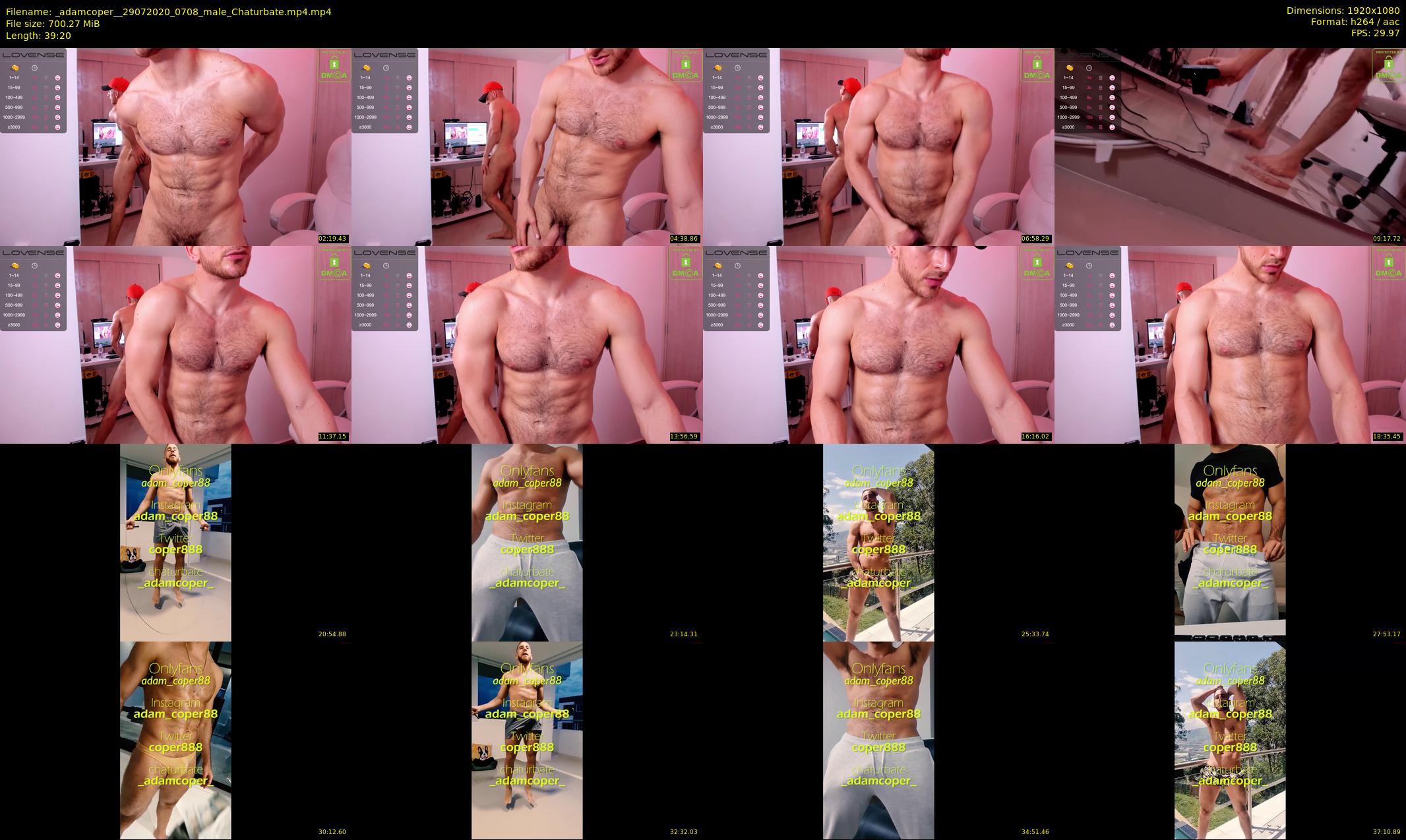 _adamcoper_ — 40 minute Chaturbate male cam show recording, 1080p, Jul 29, 2020