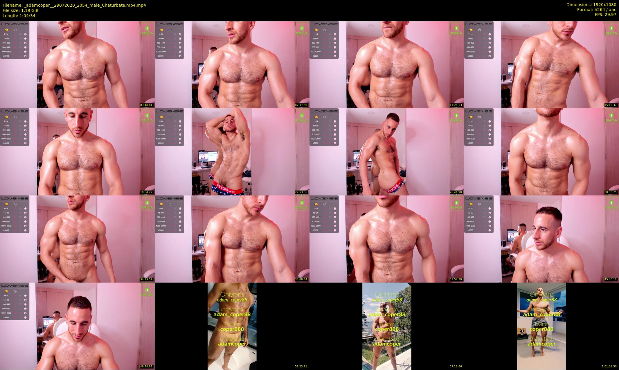 _adamcoper_ — 65 minute Chaturbate male cam show recording, 1080p, Jul 29, 2020