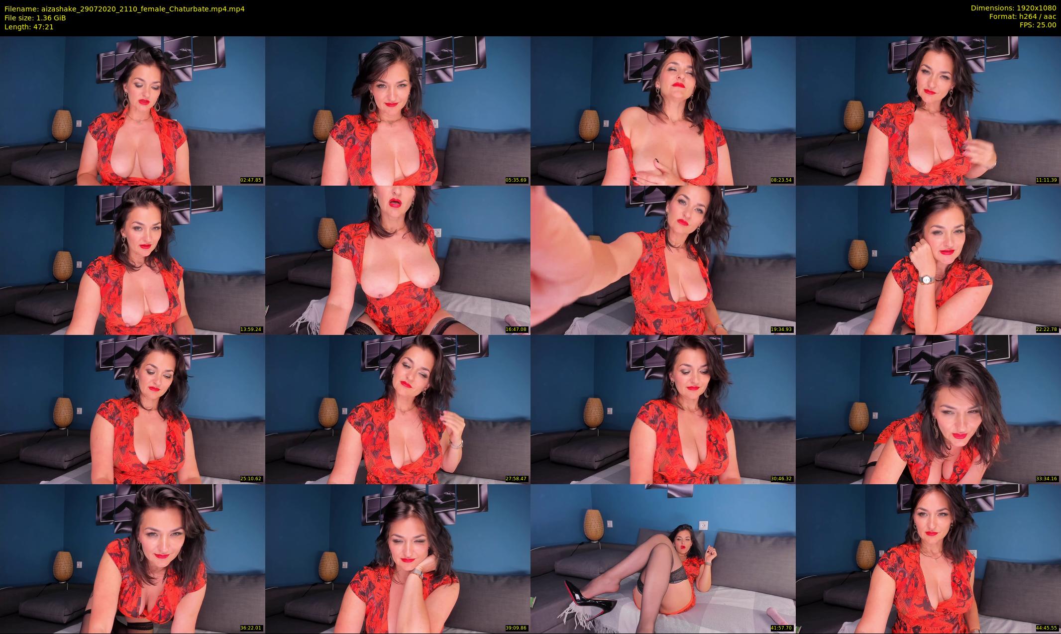 aizashake — 48 minute Chaturbate female cam show recording, 1080p, Jul 29, 2020