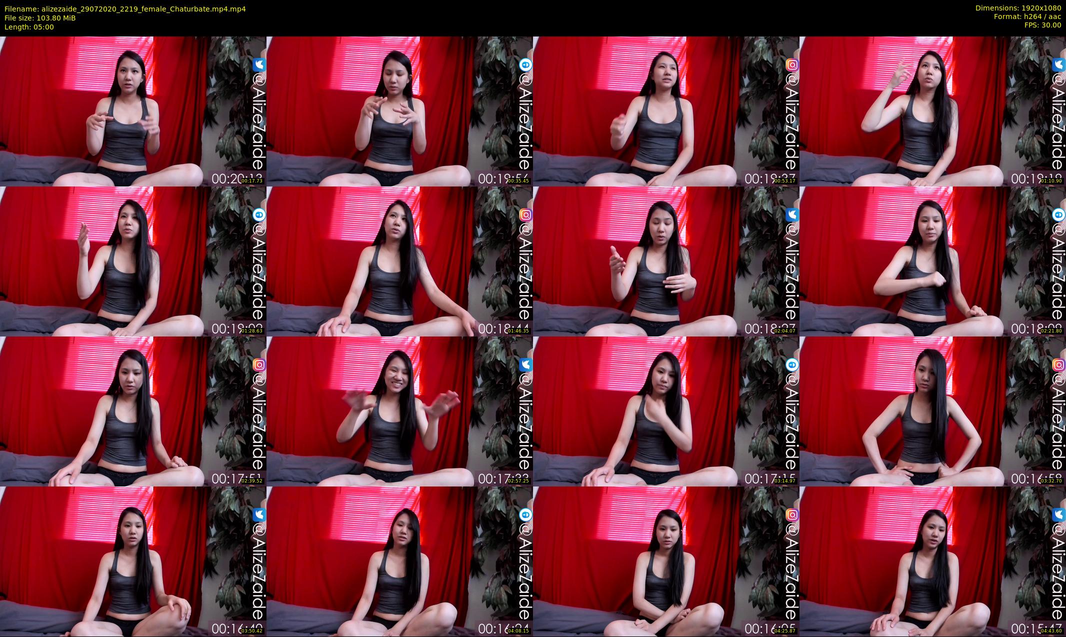alizezaide — 5 minute Chaturbate female cam show recording, 1080p, Jul 29, 2020