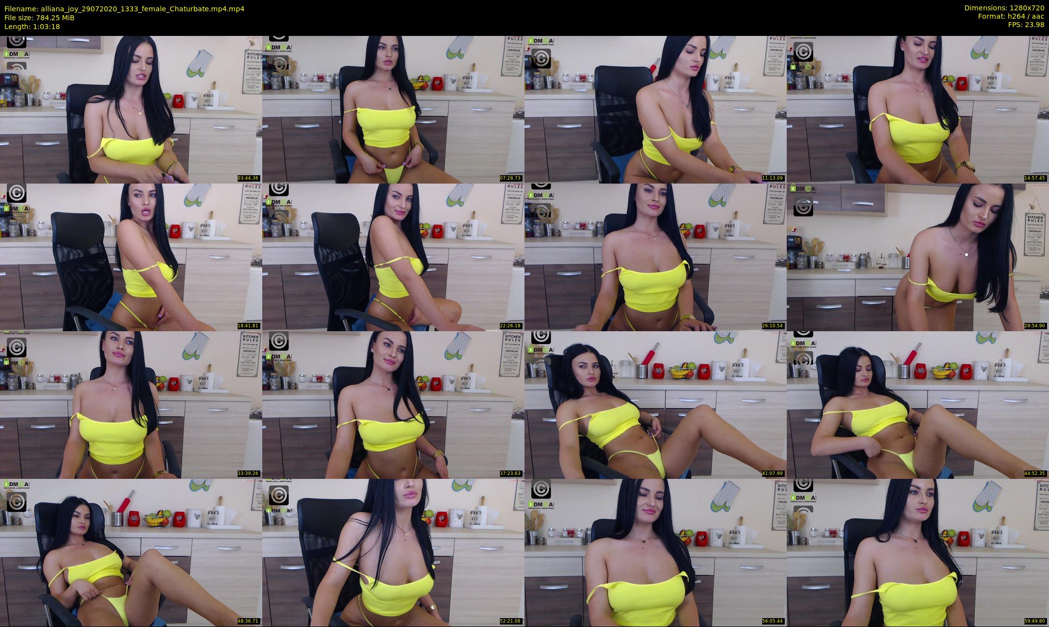 alliana_joy — 64 minute Chaturbate female cam show recording, 720p, Jul 29, 2020